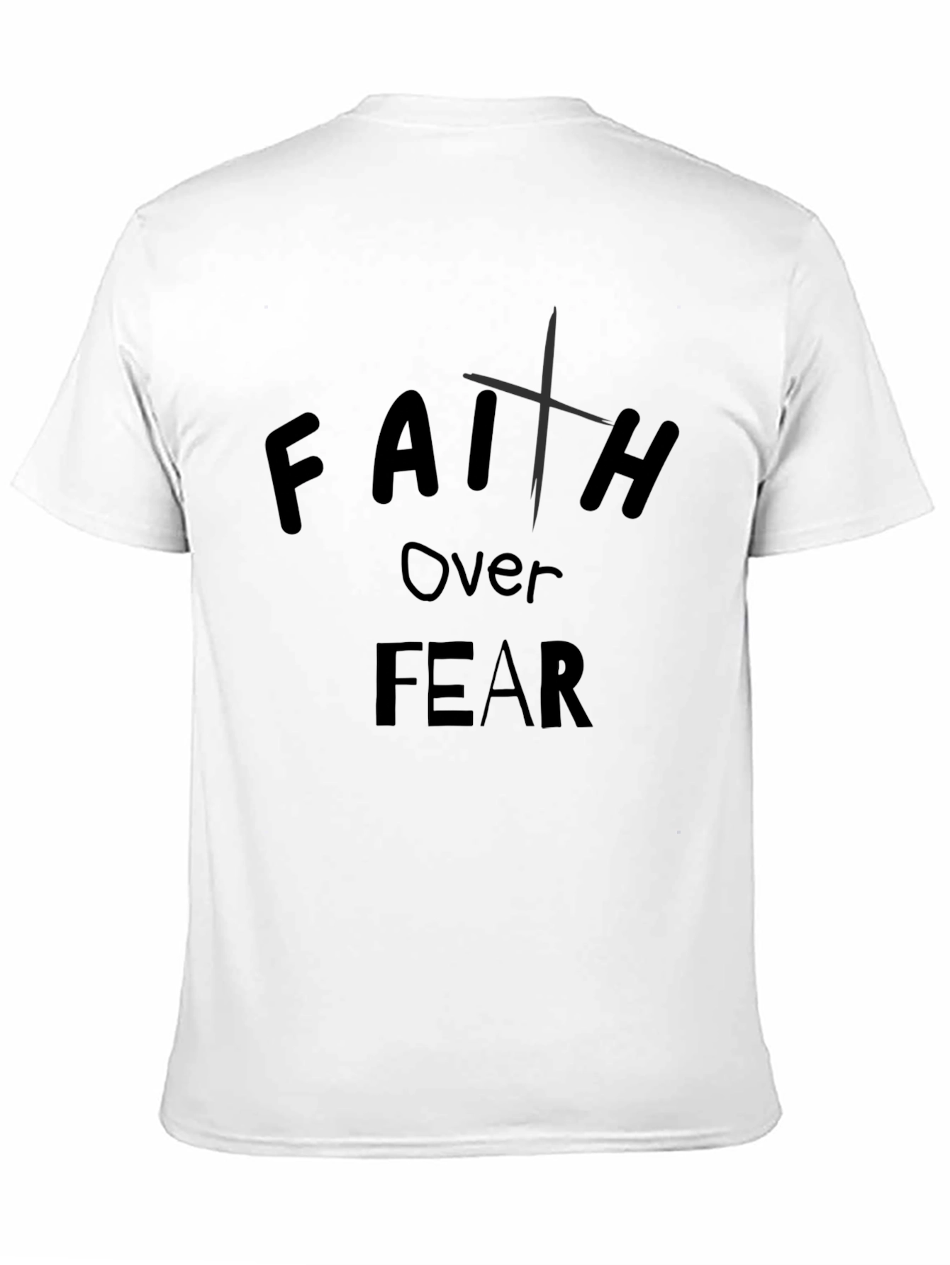 Faith Over Fear Graphic T-Shirt - Religious Tee