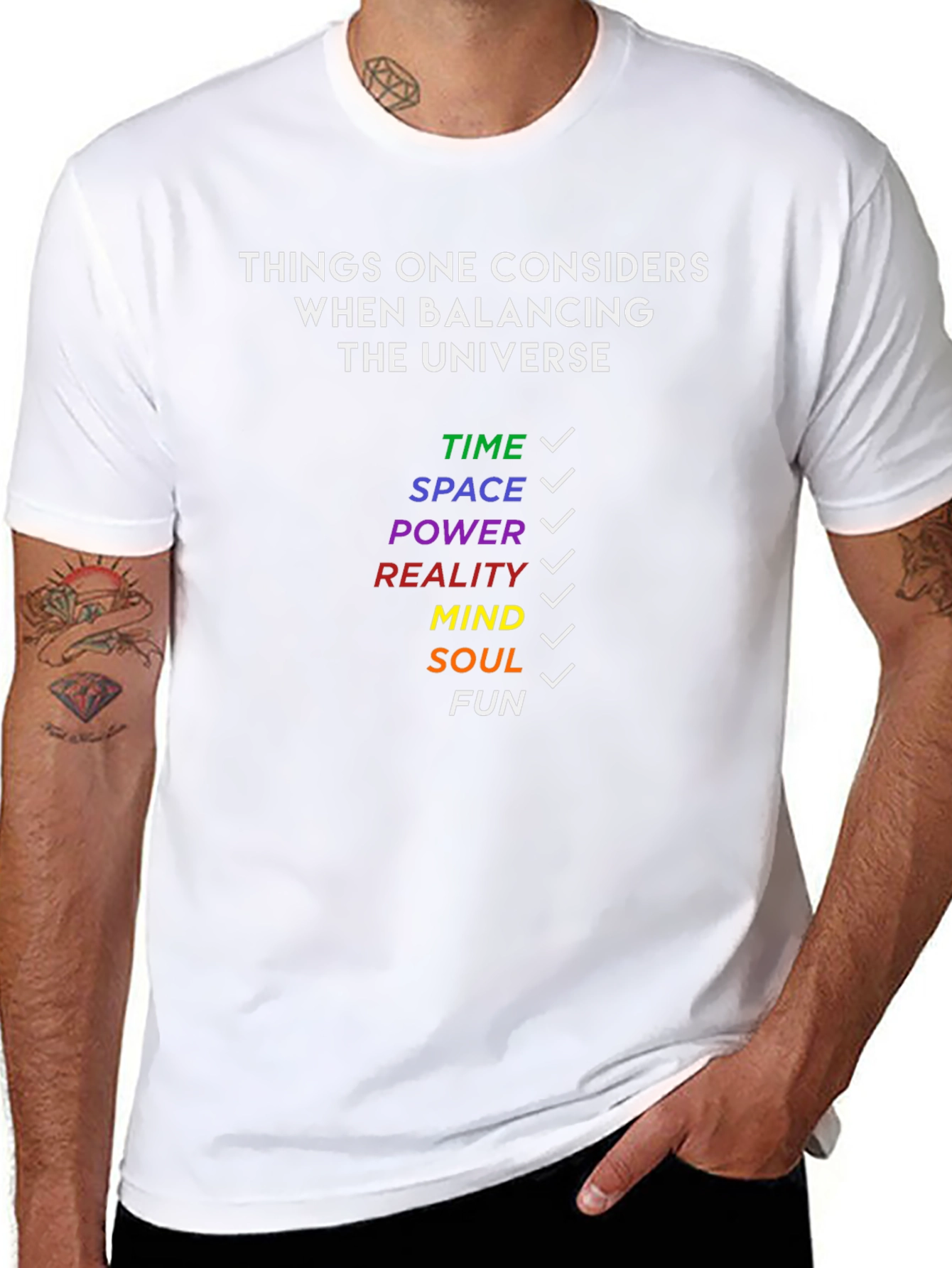 Balancing Universe T-Shirt - Fun Geeky Tee