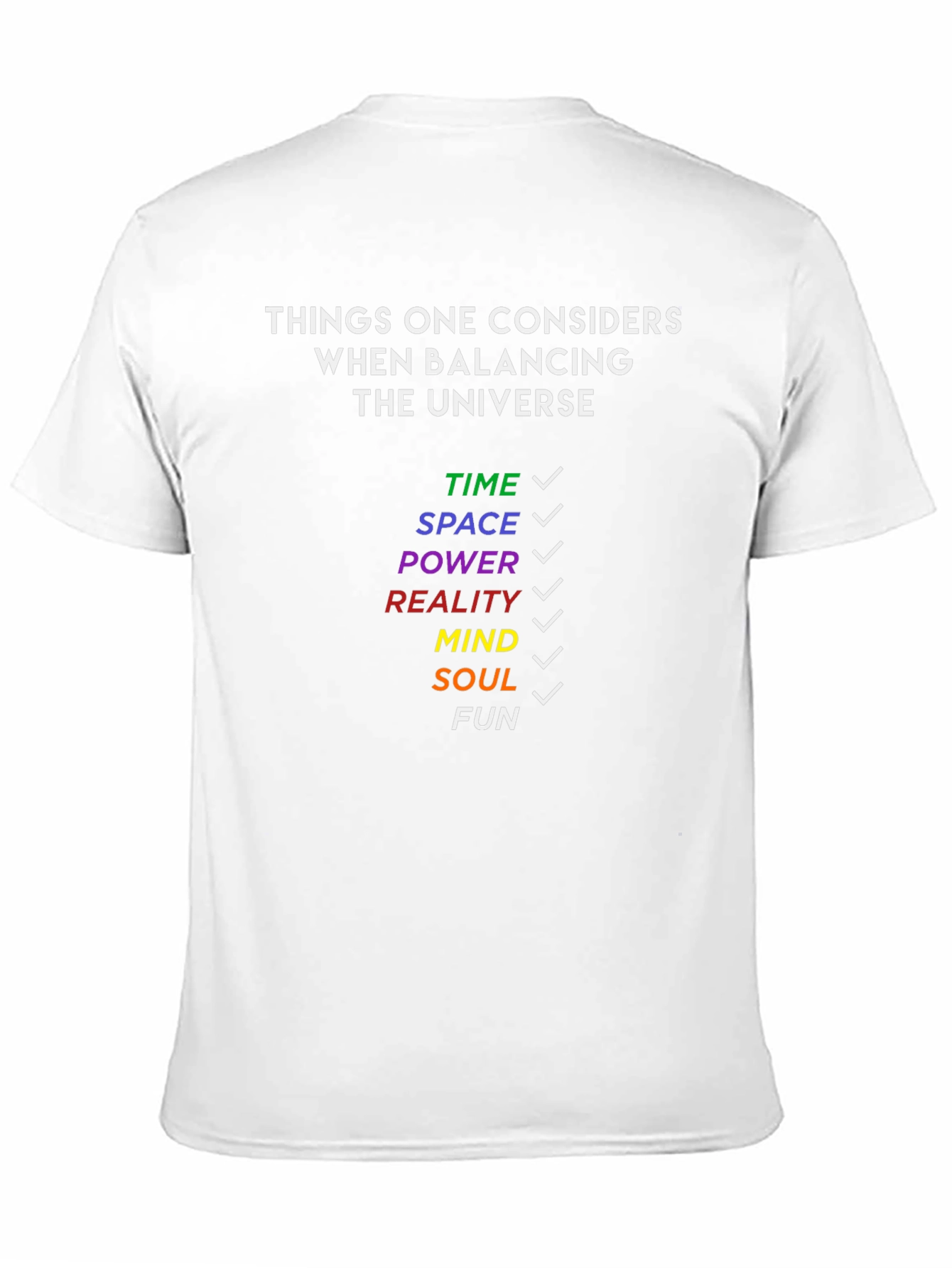 Balancing Universe T-Shirt - Fun Geeky Tee
