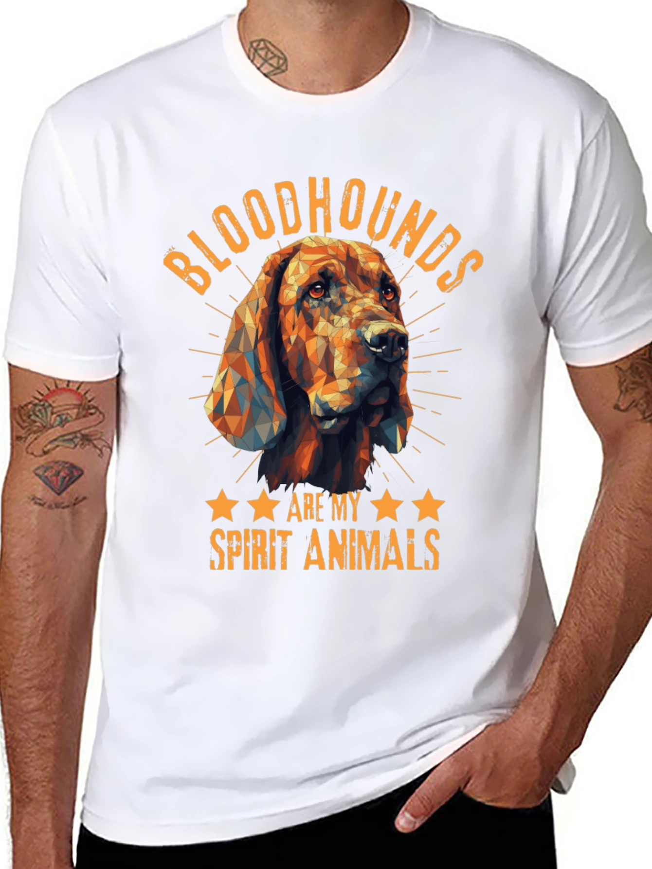 Bloodhounds Are My Spirit Animal Graphic T-Shirt