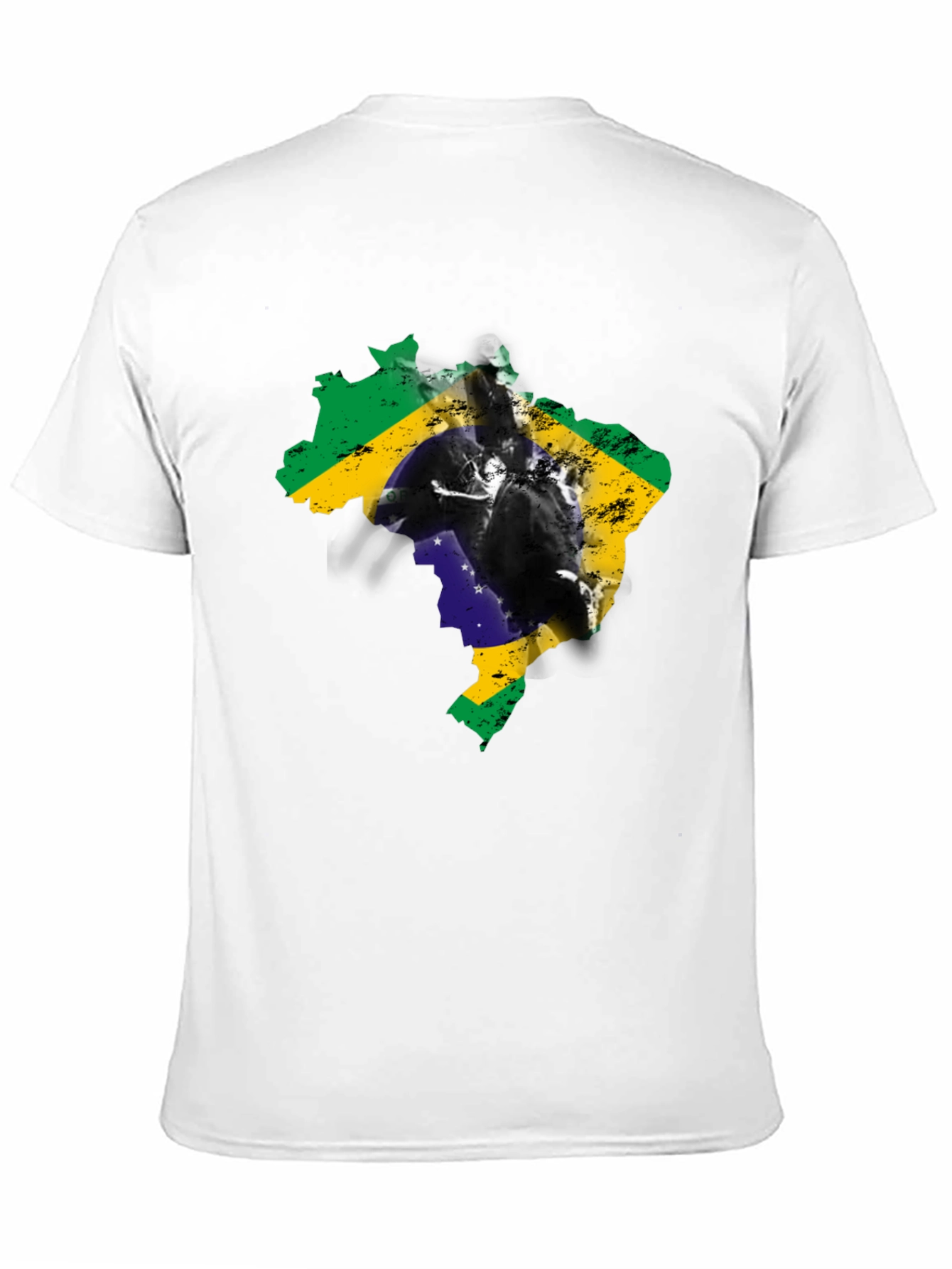 Brazil Flag Silhouette Graphic Tee