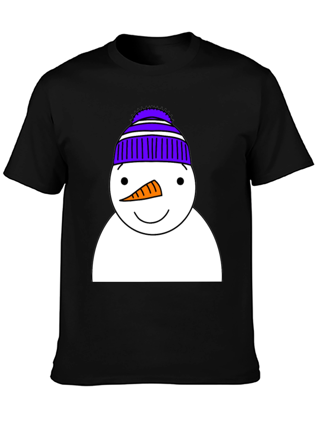 Snowman Graphic Tee - Festive Winter Apparel
