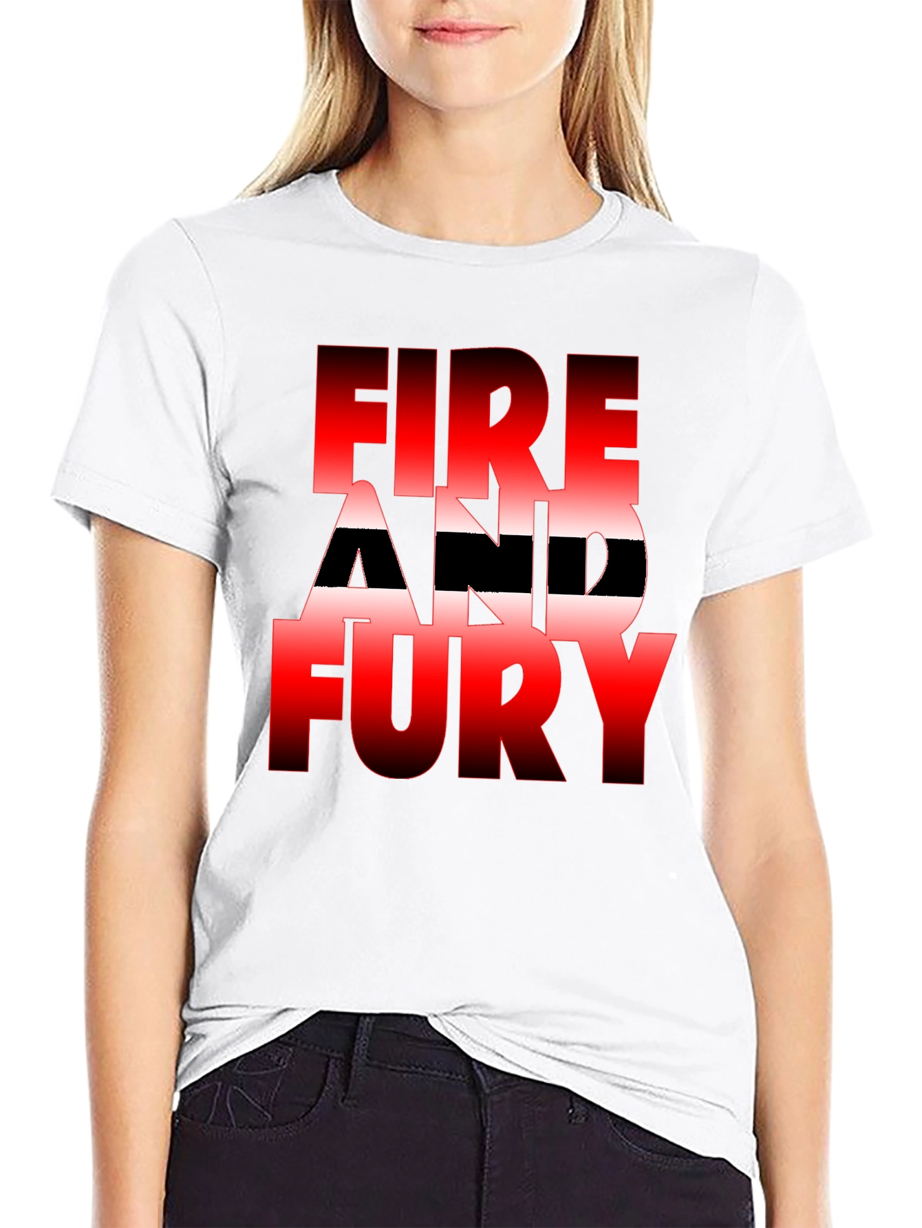 Fire and Fury Graphic Tee - Bold Statement Shirt