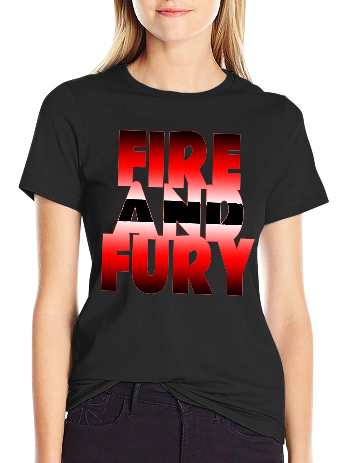 Fire and Fury Graphic Tee - Bold Statement Shirt