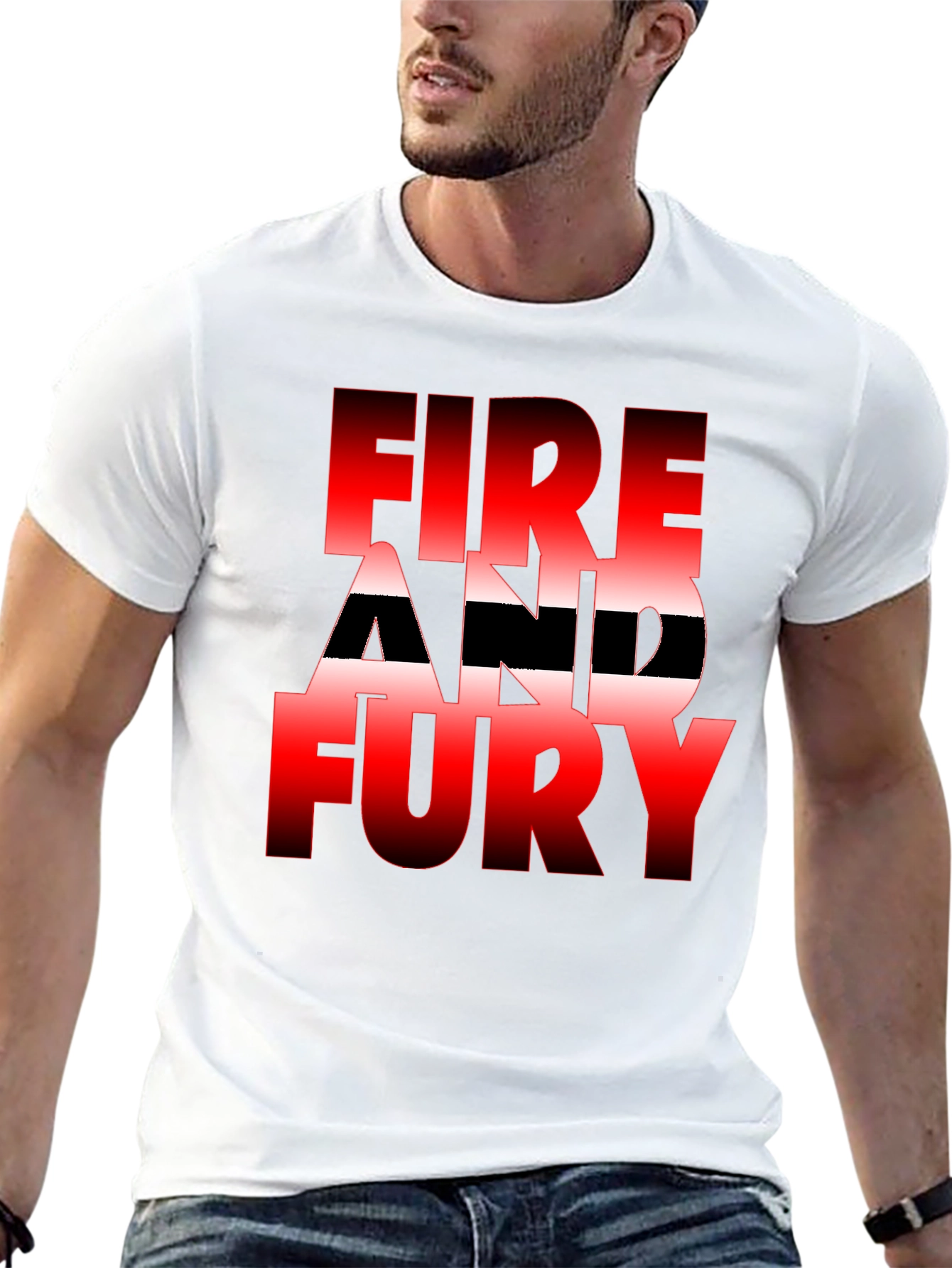 Fire and Fury Graphic Tee - Bold Statement Shirt
