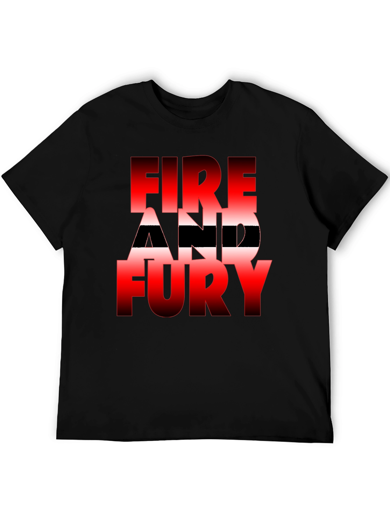 Fire and Fury Graphic Tee - Bold Statement Shirt
