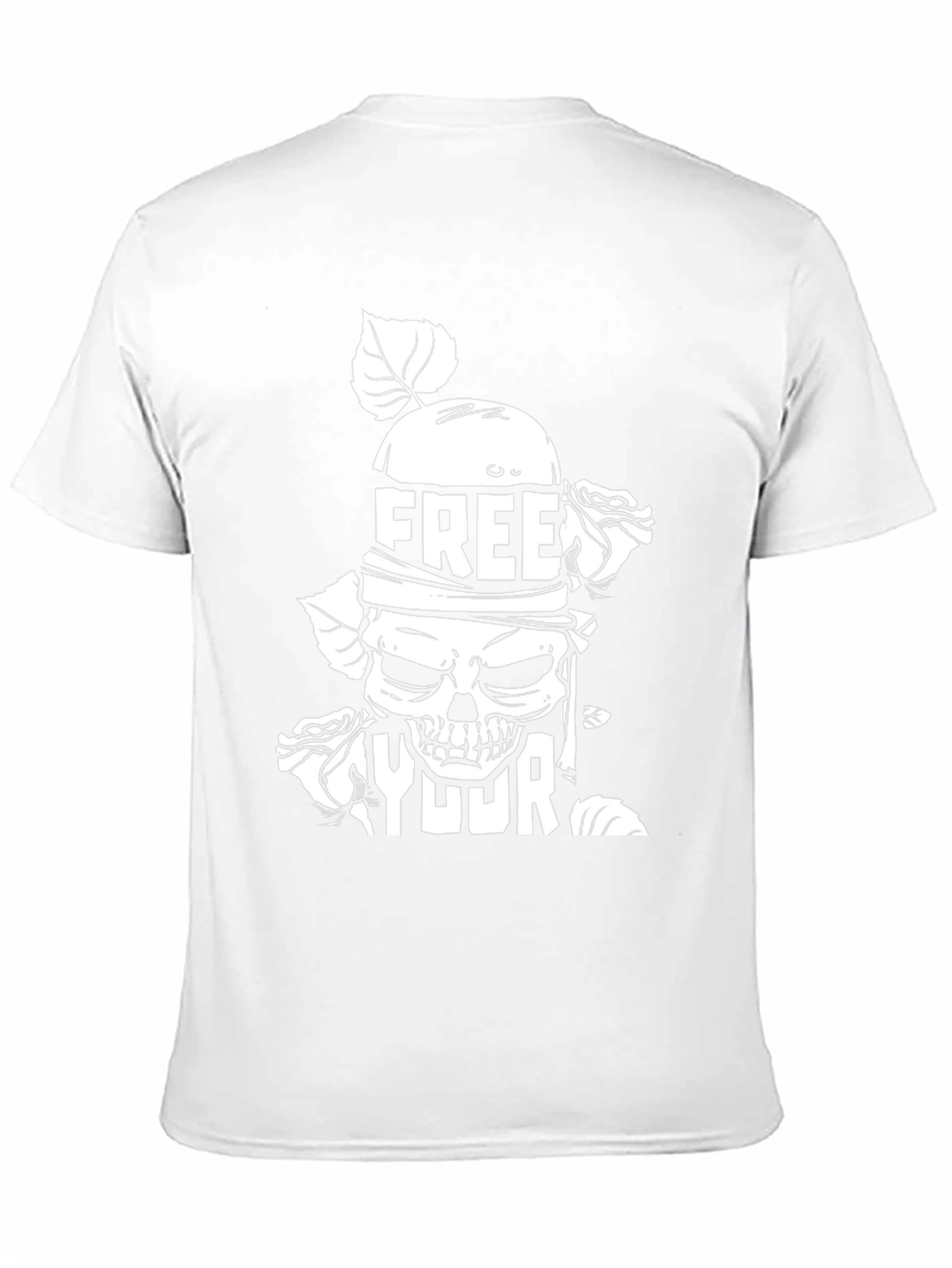 Free Your Mind Graphic Tee - Skull & Roses