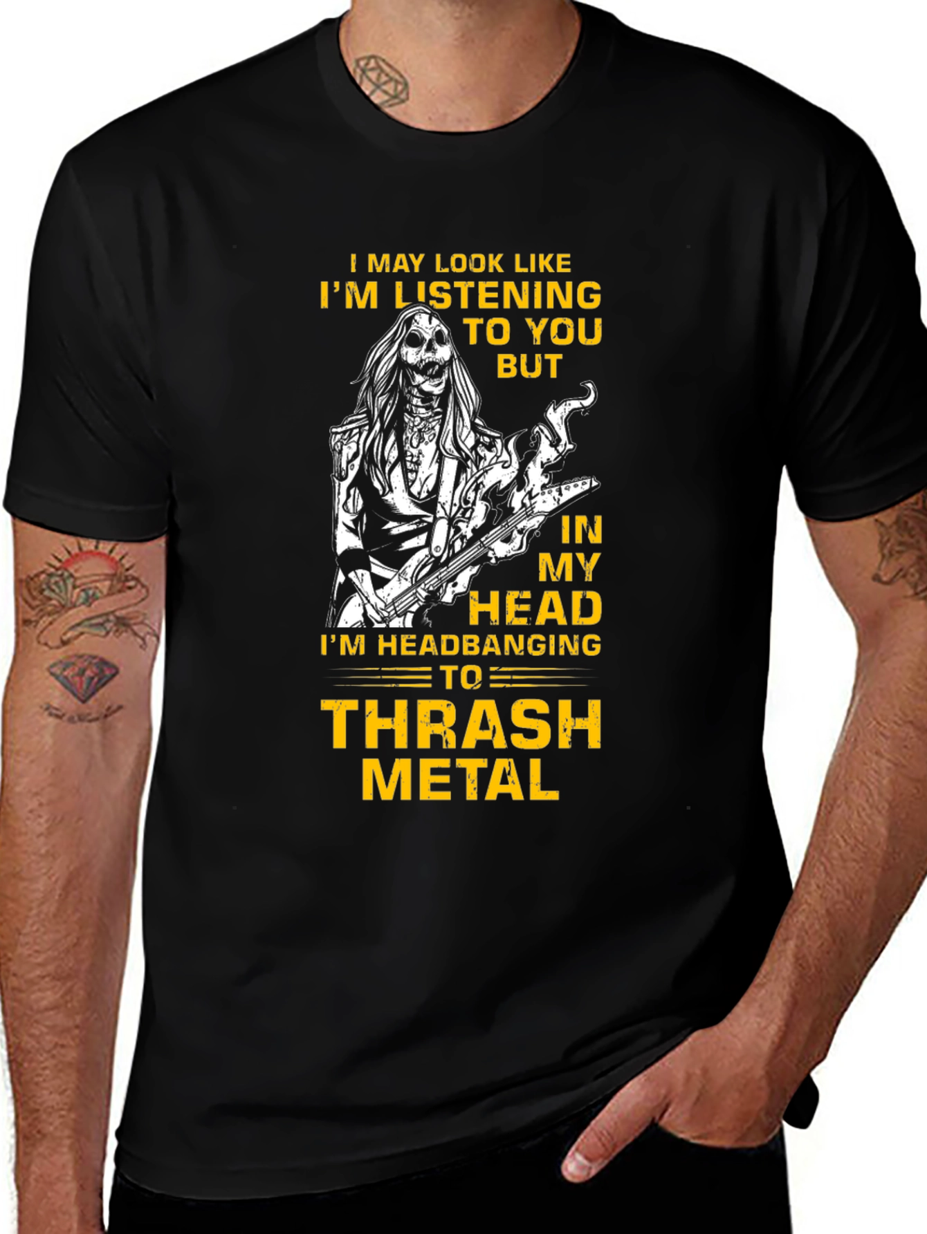 Thrash Metal Headbanger T-Shirt - Music Lover Tee