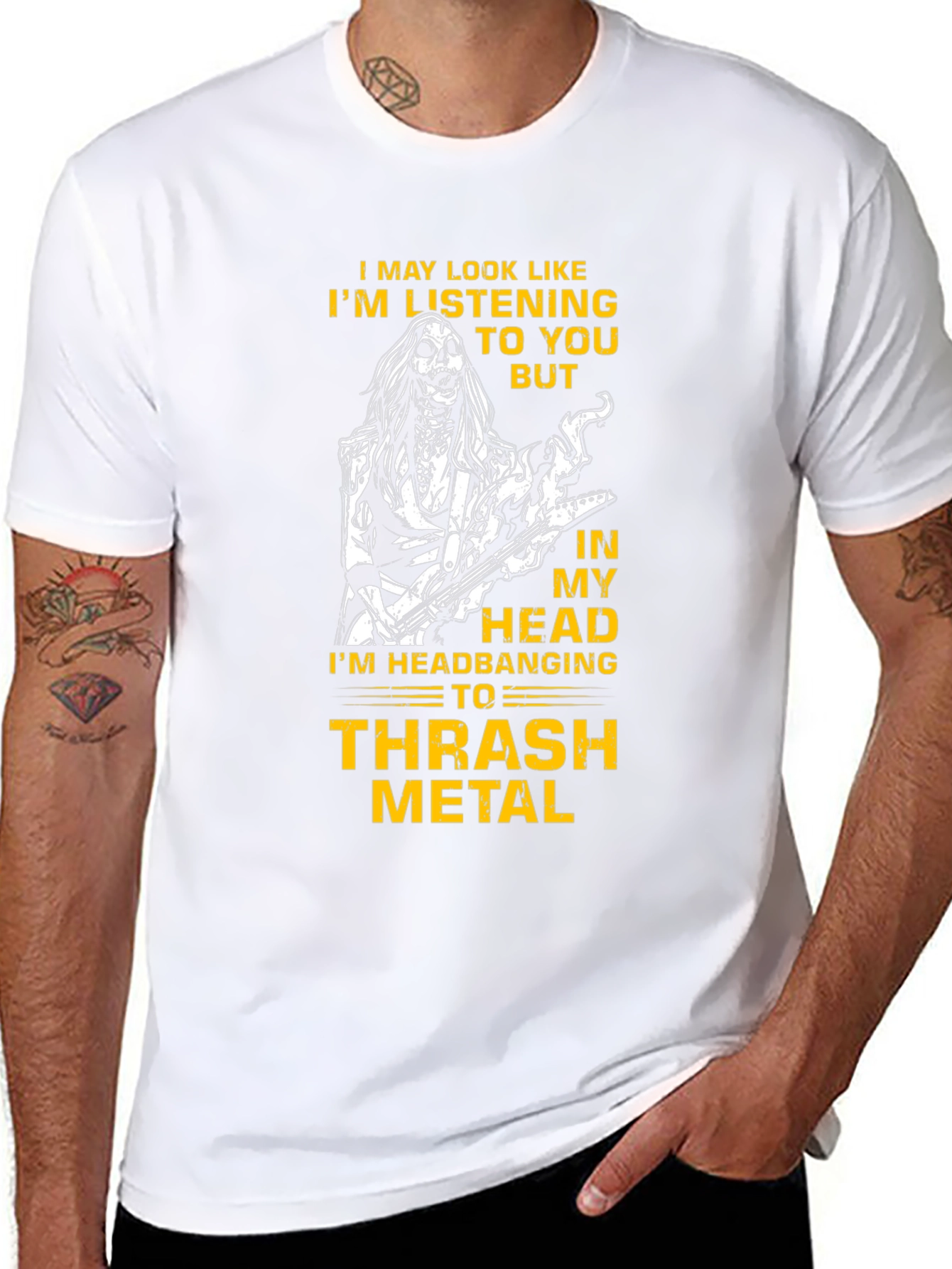 Thrash Metal Headbanger T-Shirt - Music Lover Tee