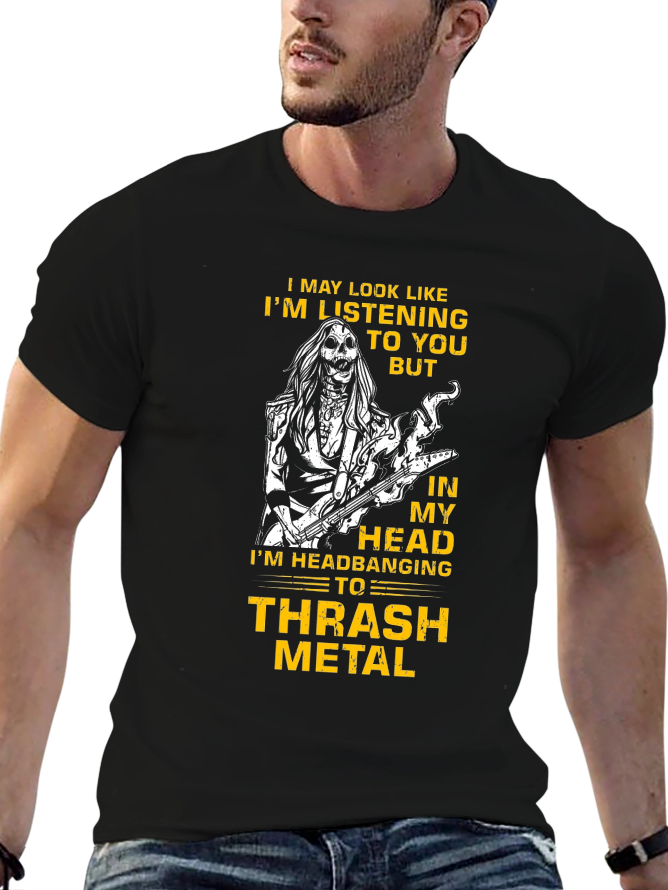 Thrash Metal Headbanger T-Shirt - Music Lover Tee