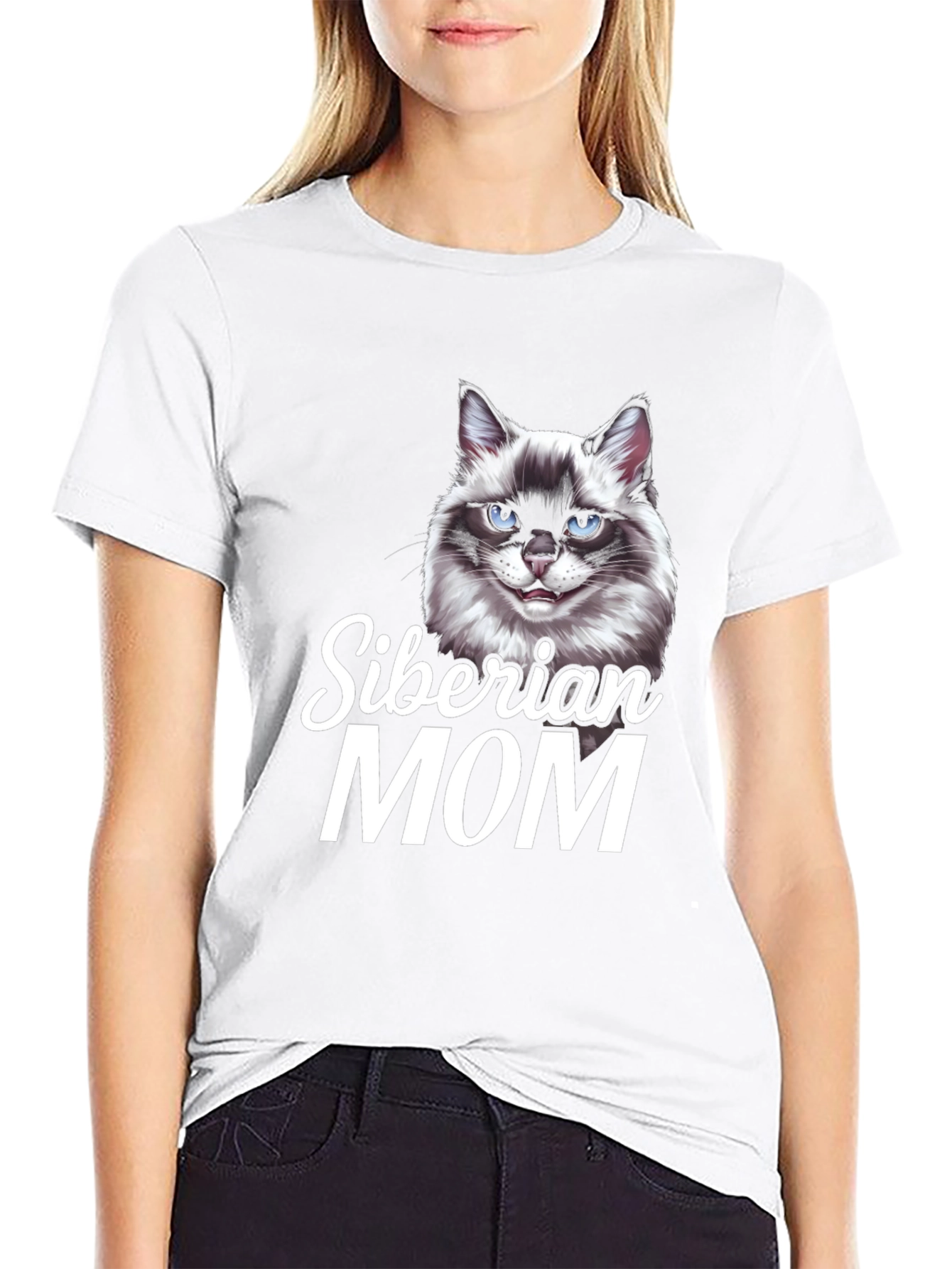 Siberian Cat Mom T-Shirt - Cute Pet Lover Tee