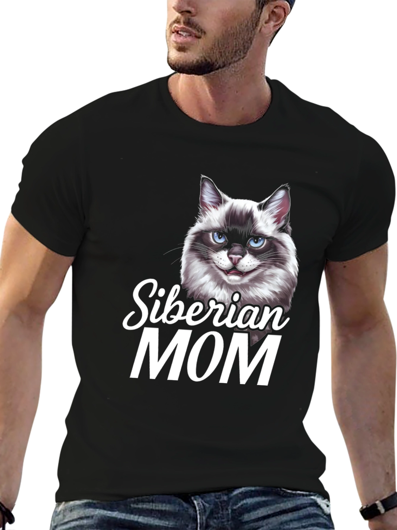 Siberian Cat Mom T-Shirt - Cute Pet Lover Tee