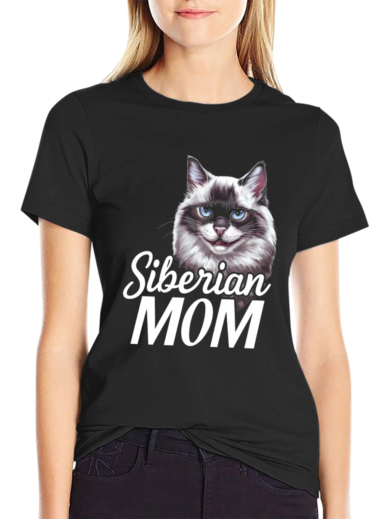 Siberian Cat Mom T-Shirt - Cute Pet Lover Tee