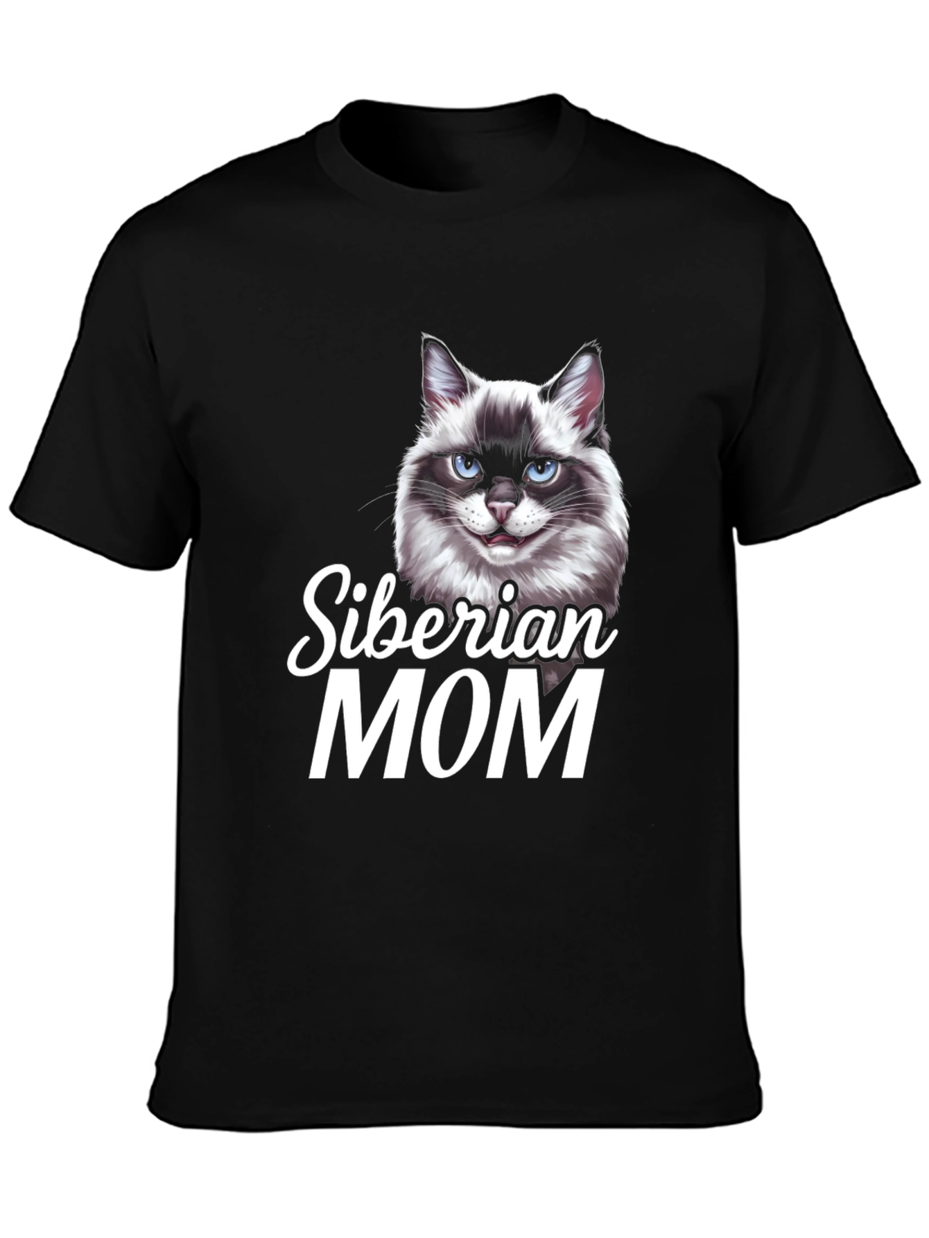 Siberian Cat Mom T-Shirt - Cute Pet Lover Tee