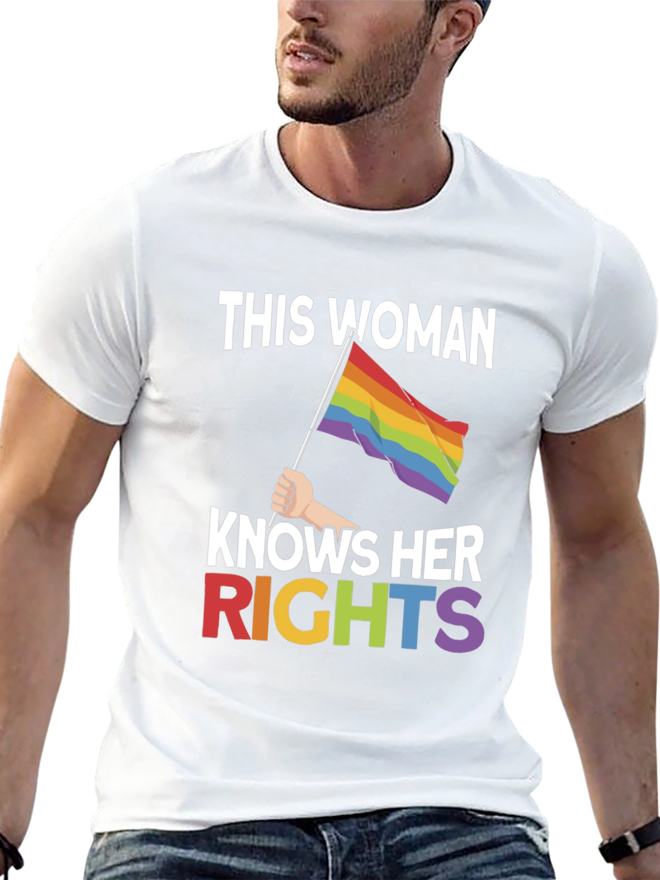 Woman Knows Her Rights LGBTQ Pride T-Shirt