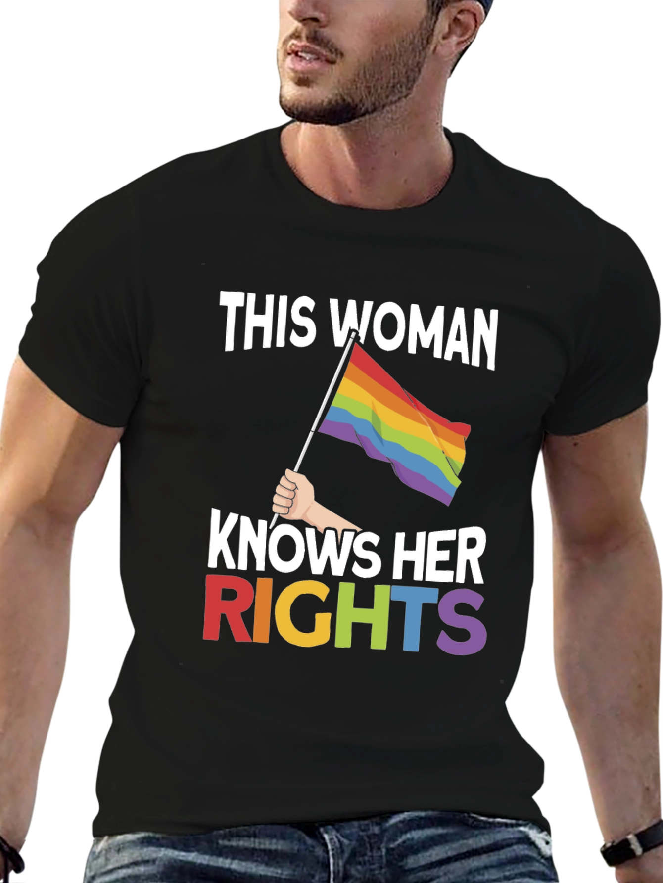 Woman Knows Her Rights LGBTQ Pride T-Shirt