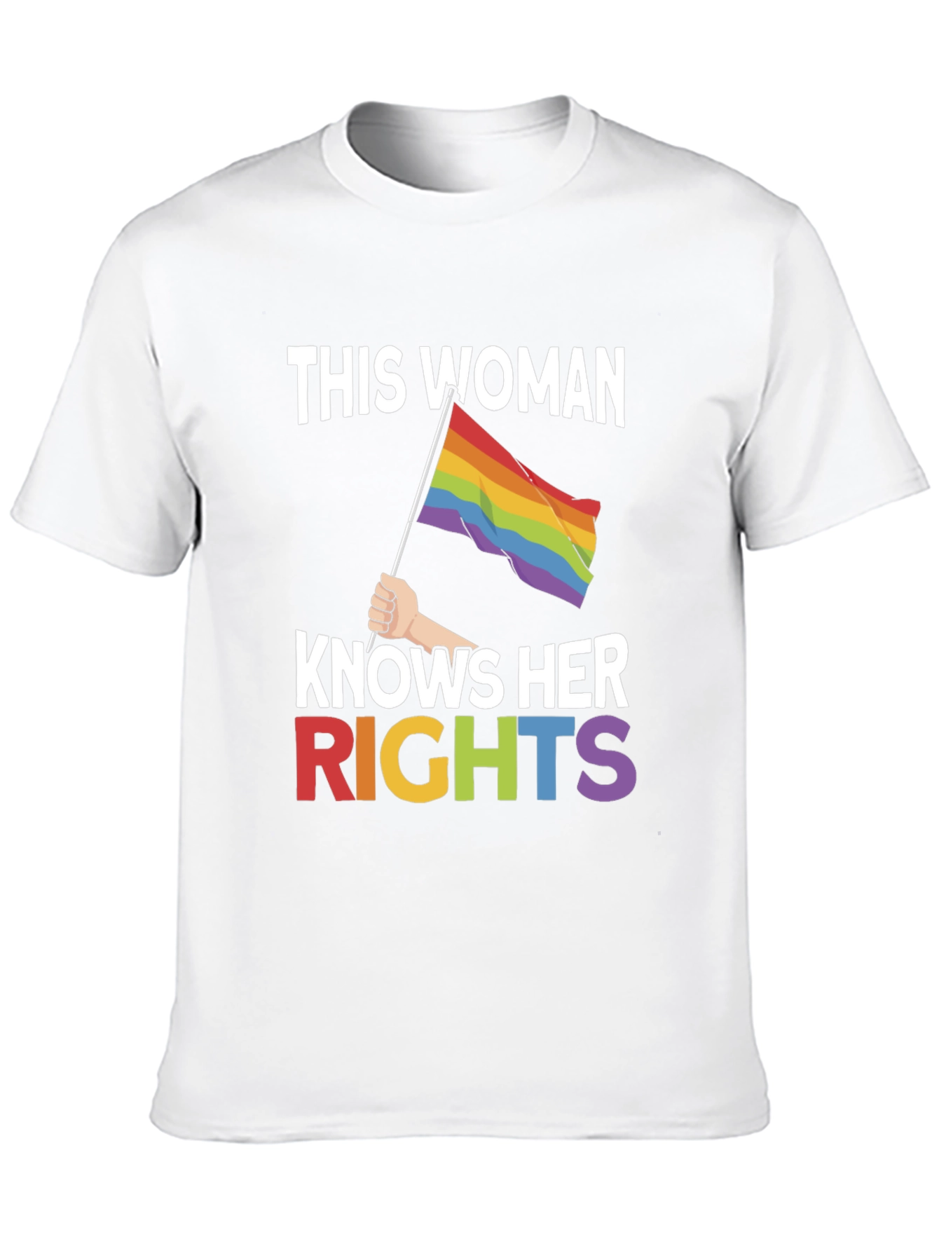 Woman Knows Her Rights LGBTQ Pride T-Shirt
