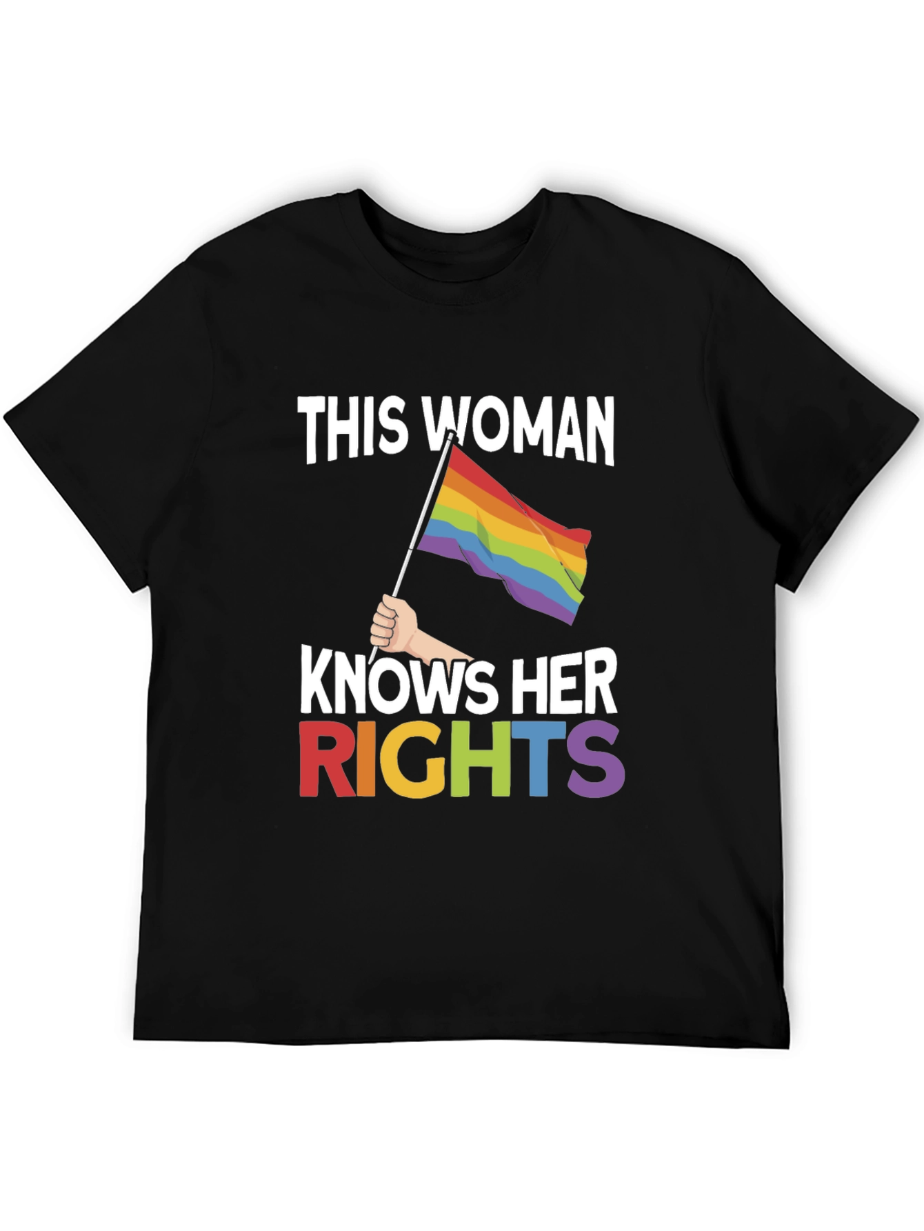 Woman Knows Her Rights LGBTQ Pride T-Shirt