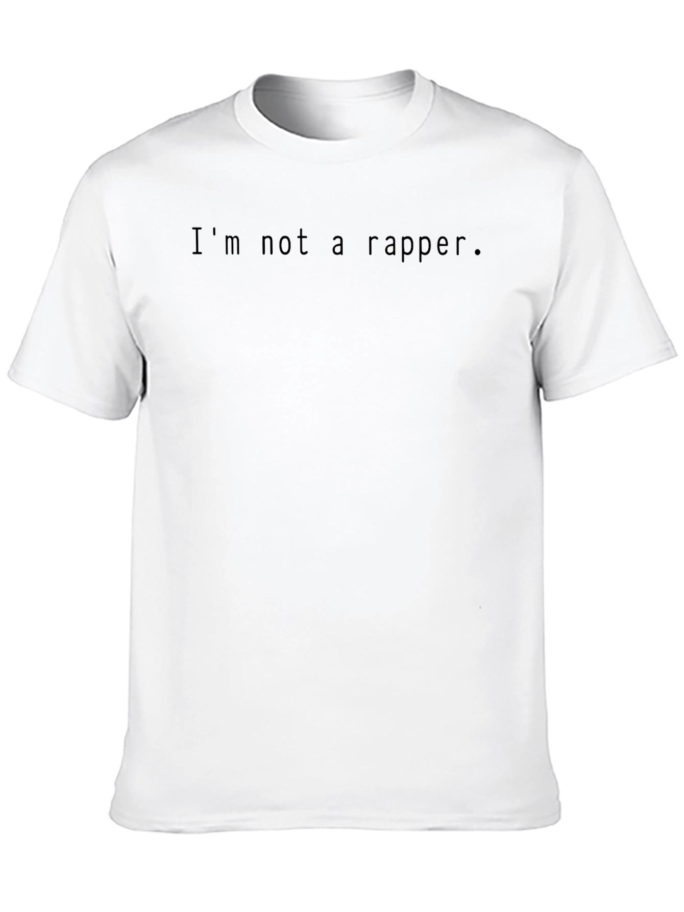Im Not A Rapper Graphic Tee - Black