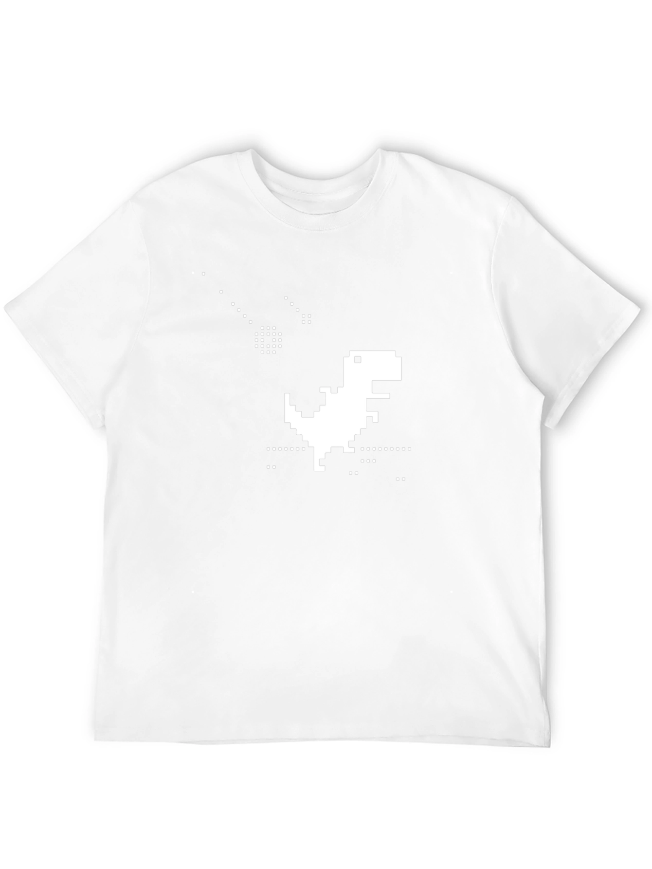 Pixel Dinosaur Black T-Shirt