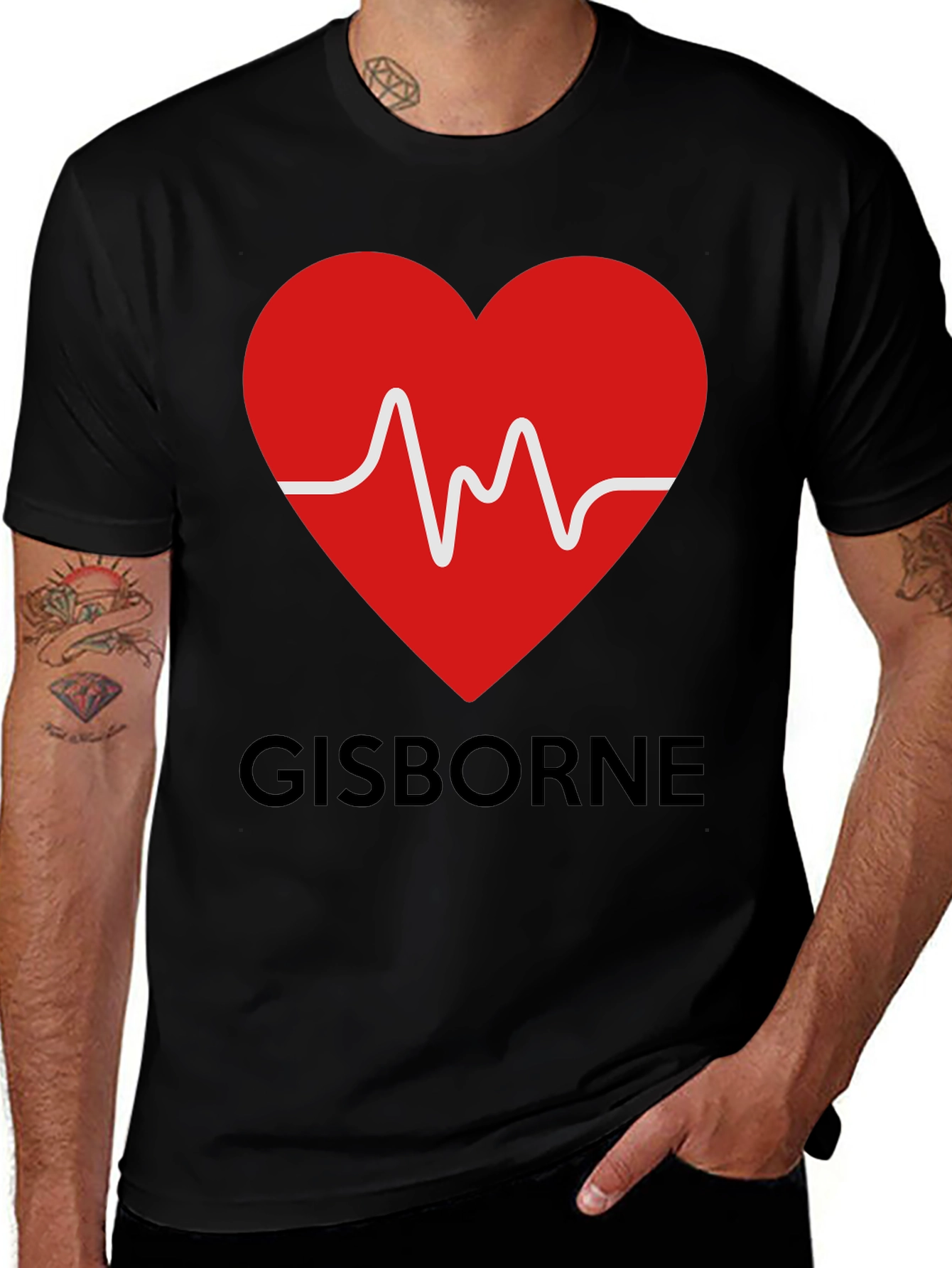 Gisborne Heartbeat T-Shirt - Love Gisborne!