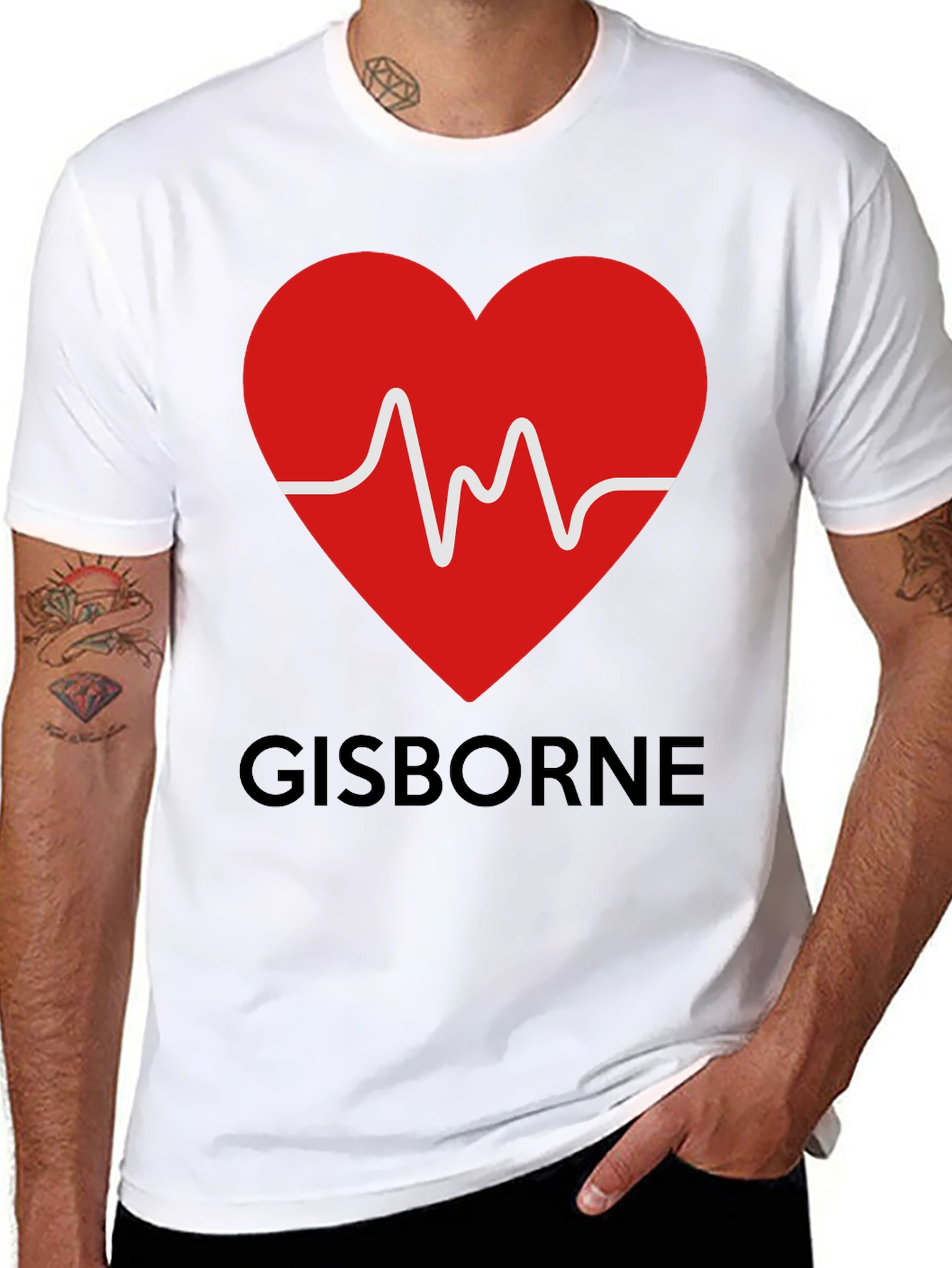 Gisborne Heartbeat T-Shirt - Love Gisborne!