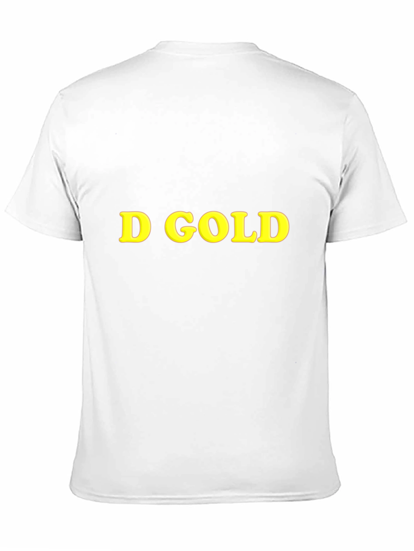 D Gold Graphic Black T-Shirt