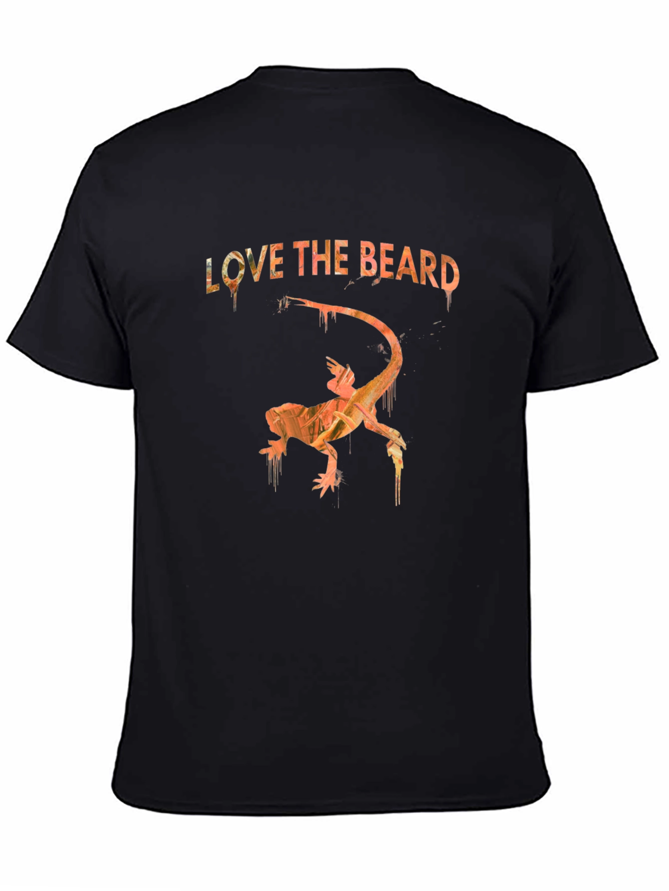 Love the Beard Lizard Graphic Tee - Black