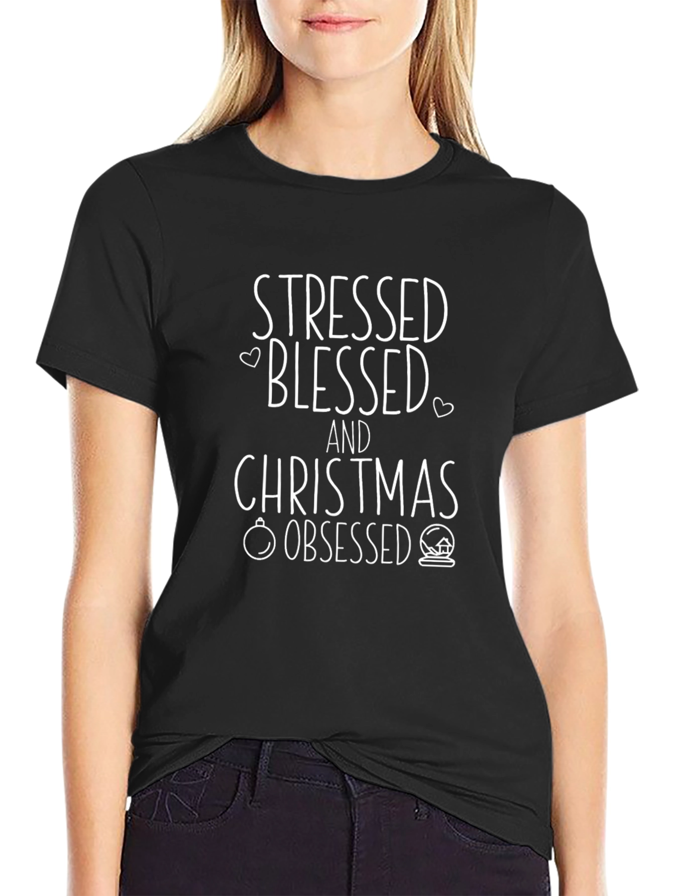 Stressed Blessed & Christmas Obsessed T-Shirt
