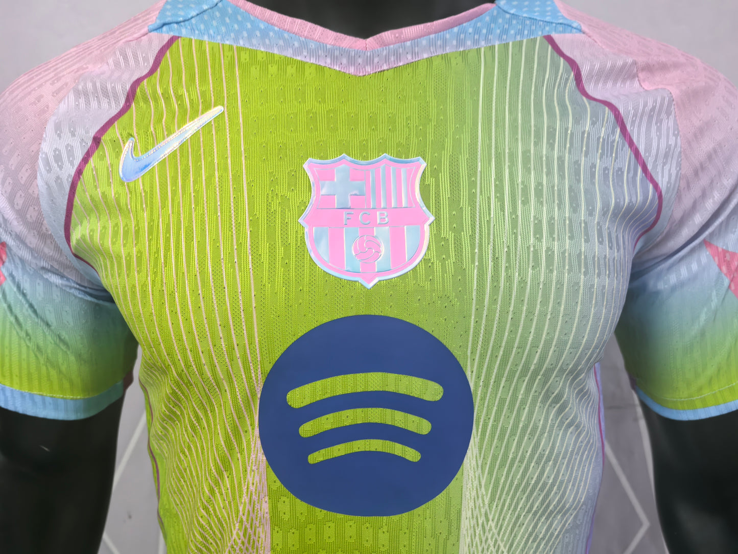Barcelona Green Special Edition Player Version Soccer Jersey