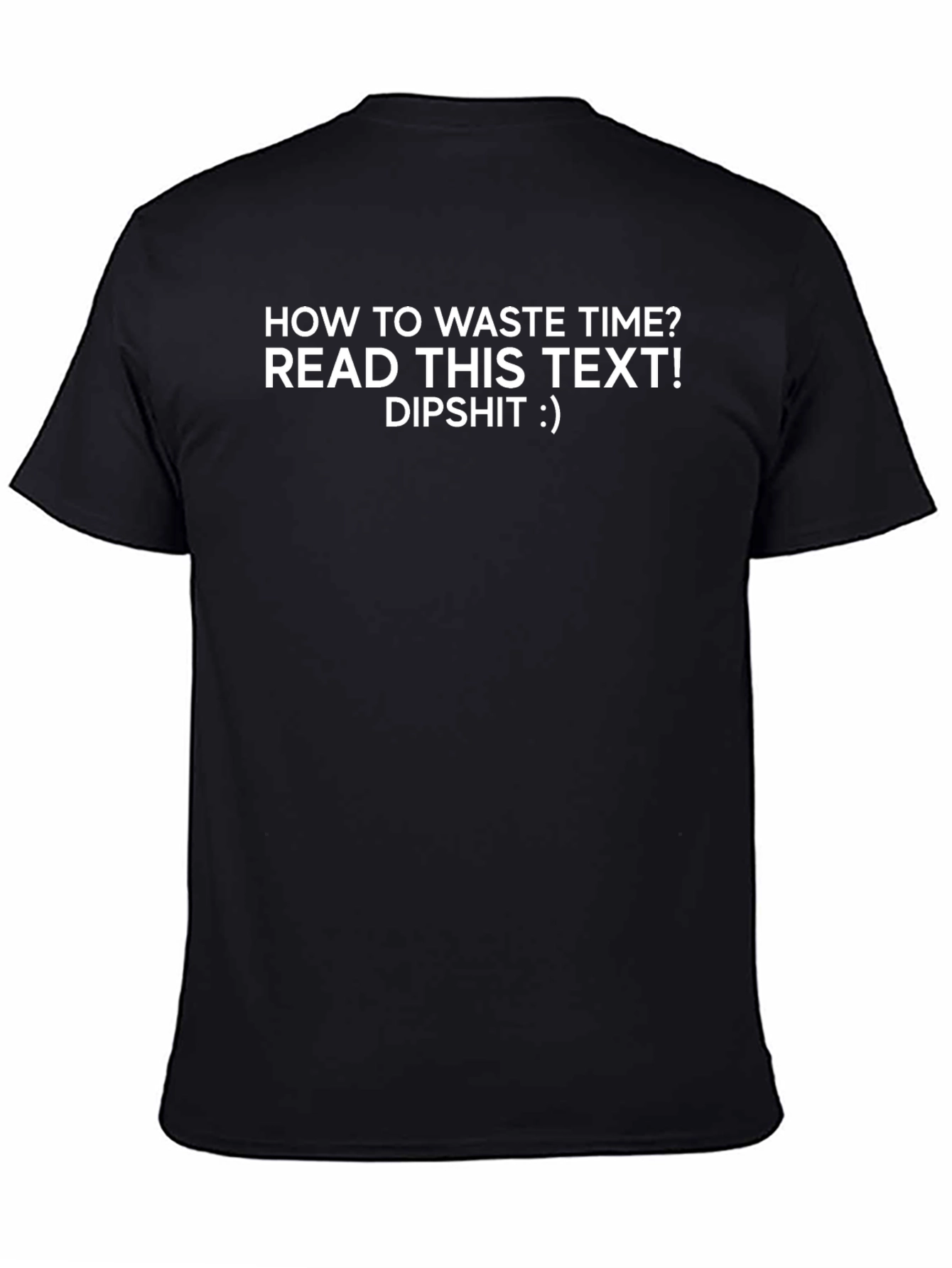 Humorous Waste Time Graphic Tee