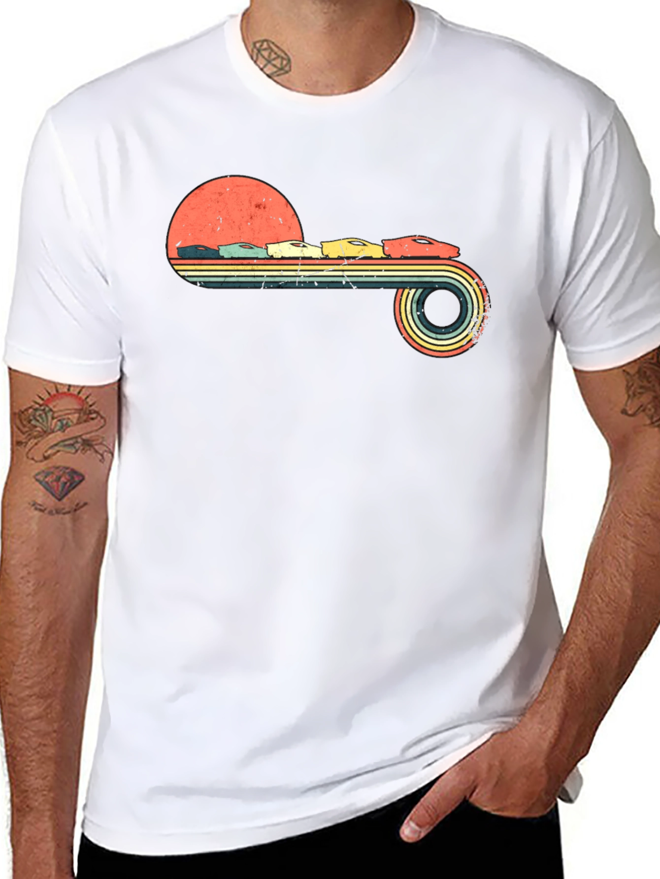 Retro Sunset Racing T-Shirt