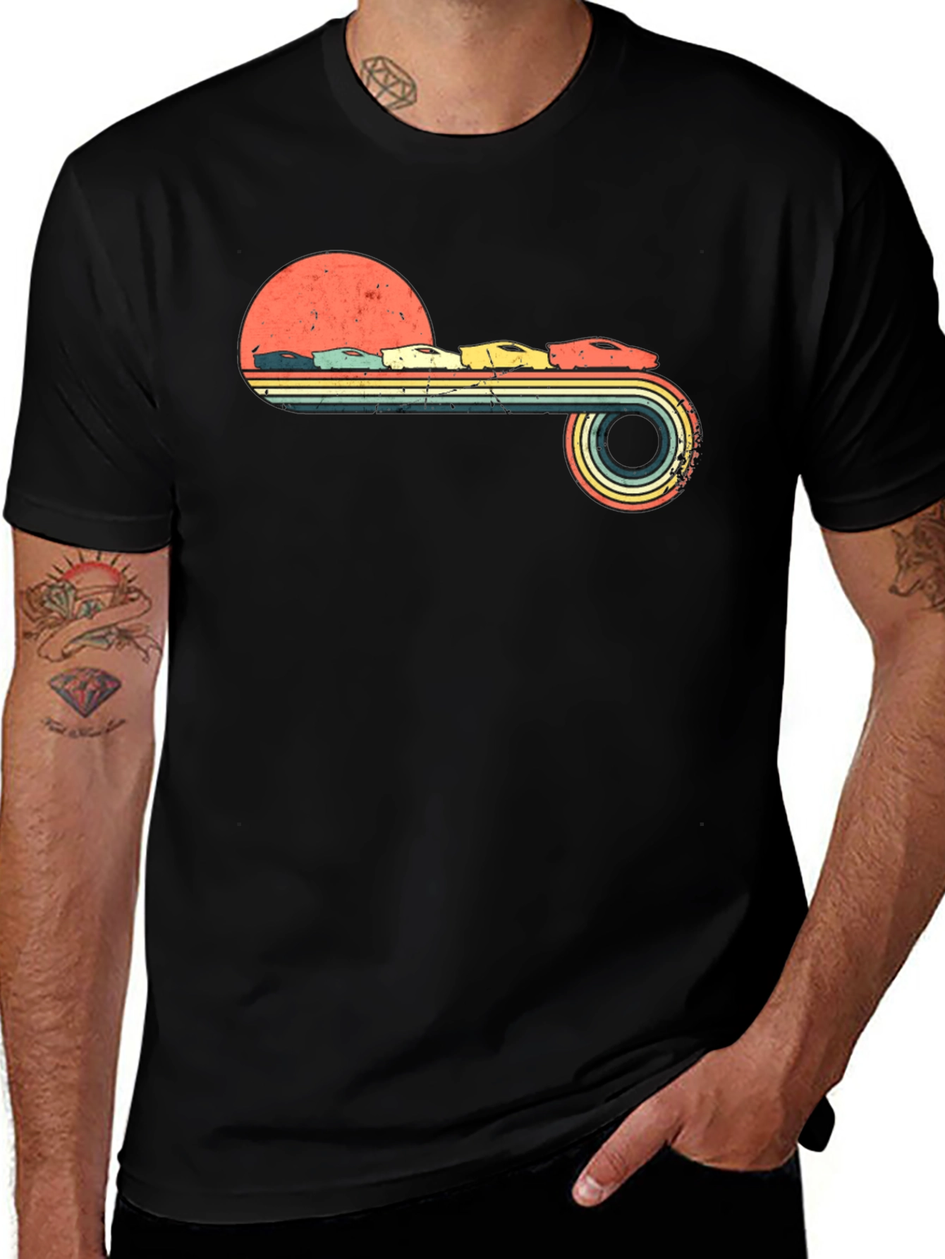 Retro Sunset Racing T-Shirt