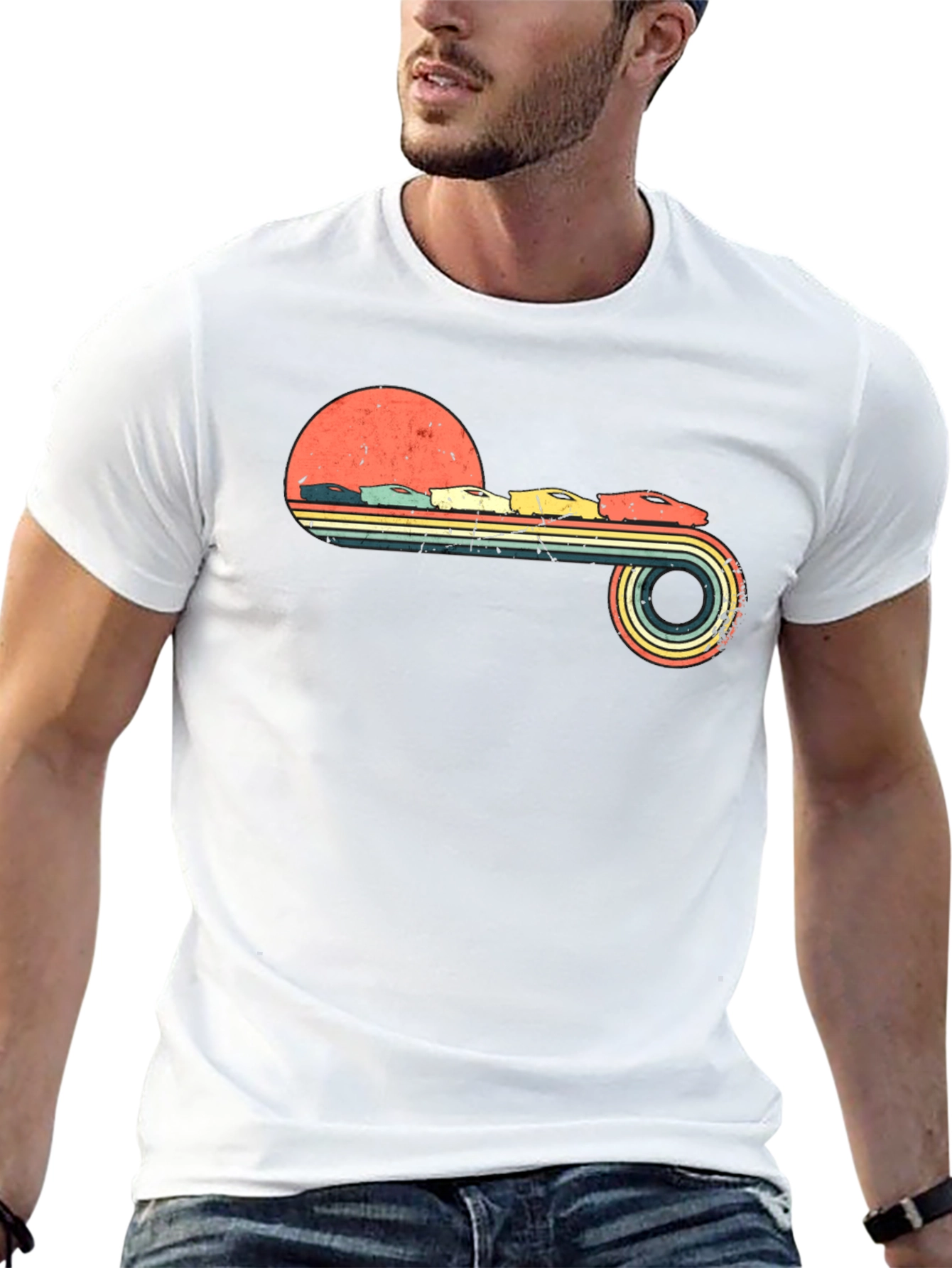 Retro Sunset Racing T-Shirt