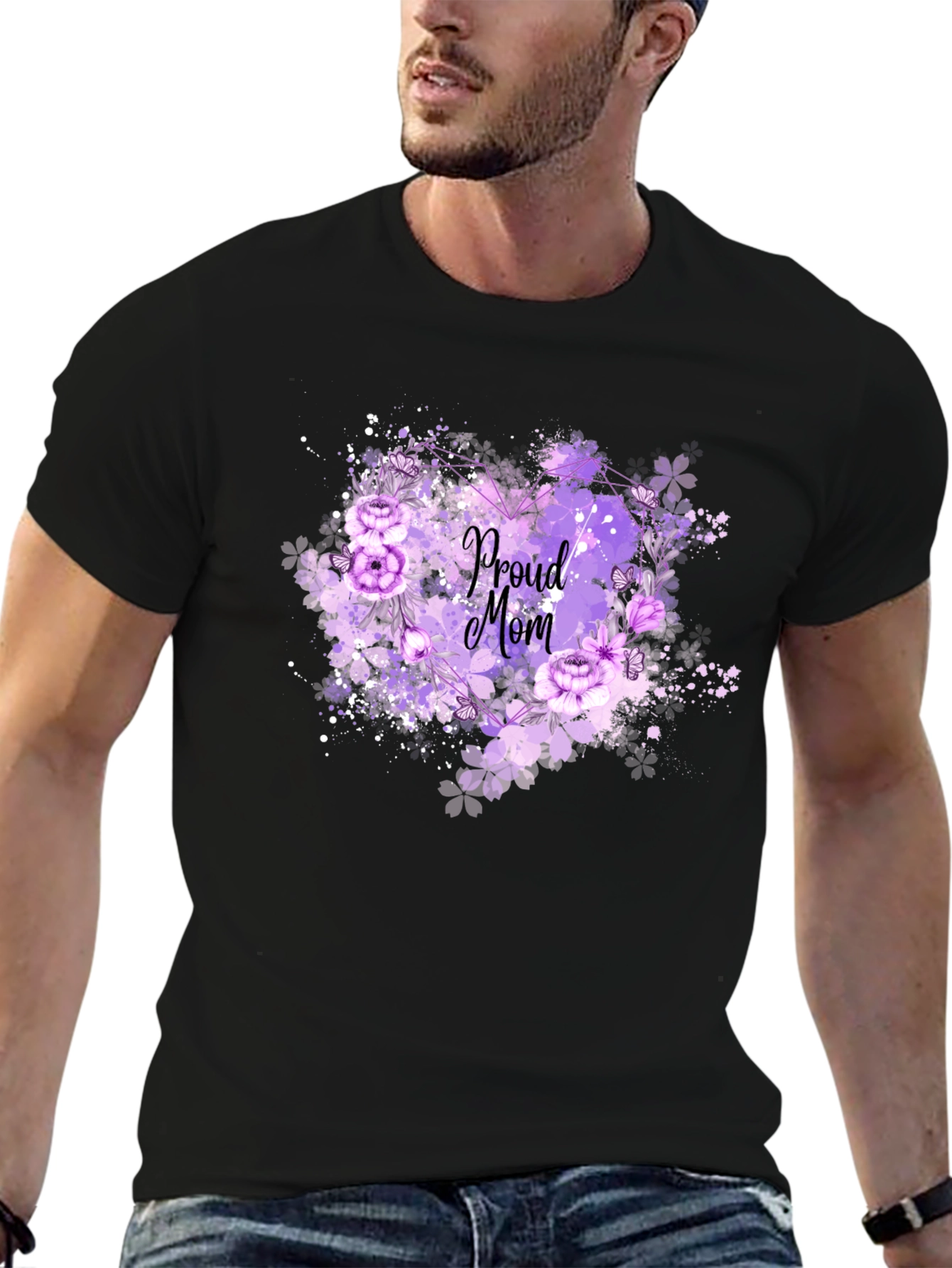 Proud Mom Floral T-Shirt