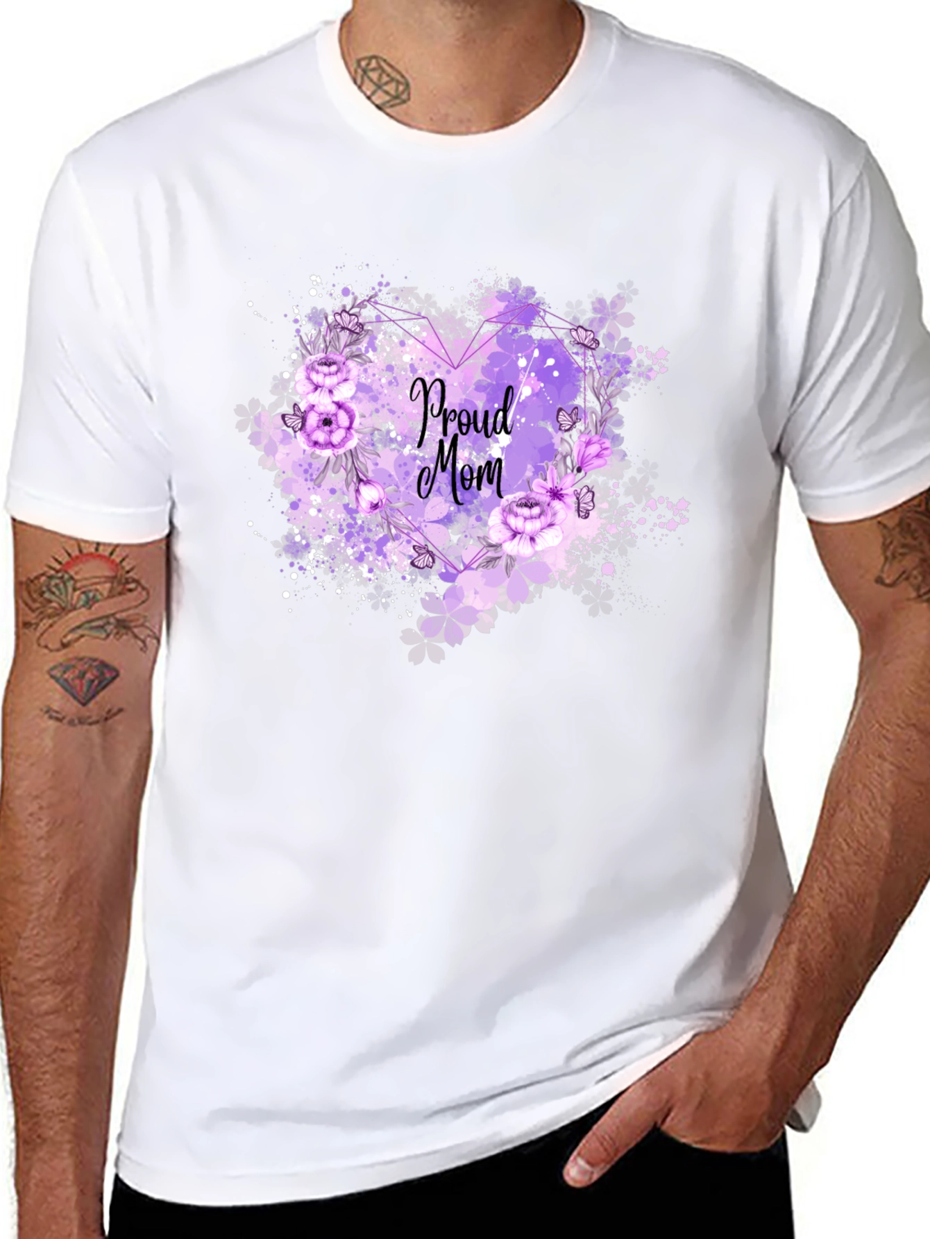 Proud Mom Floral T-Shirt