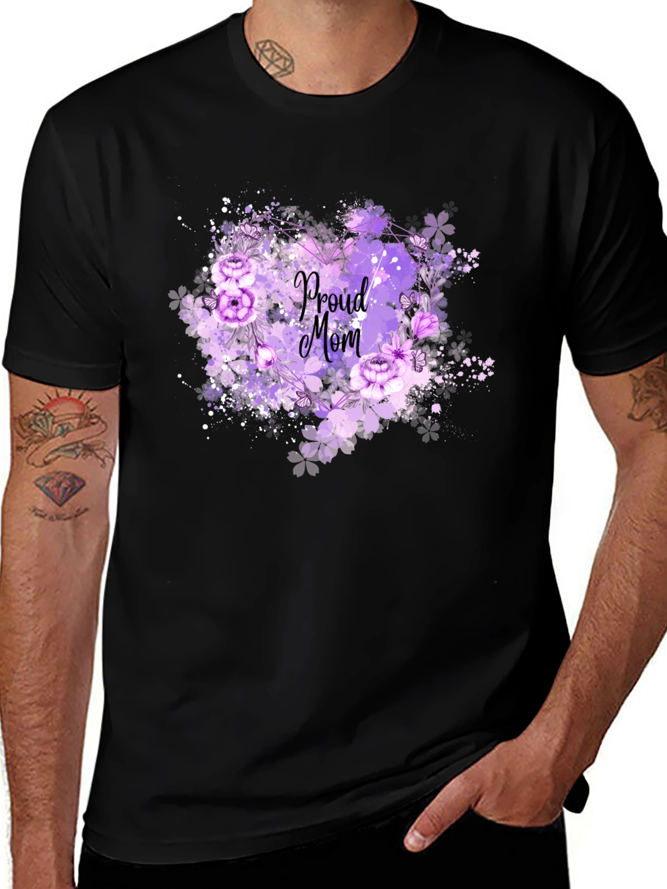Proud Mom Floral T-Shirt