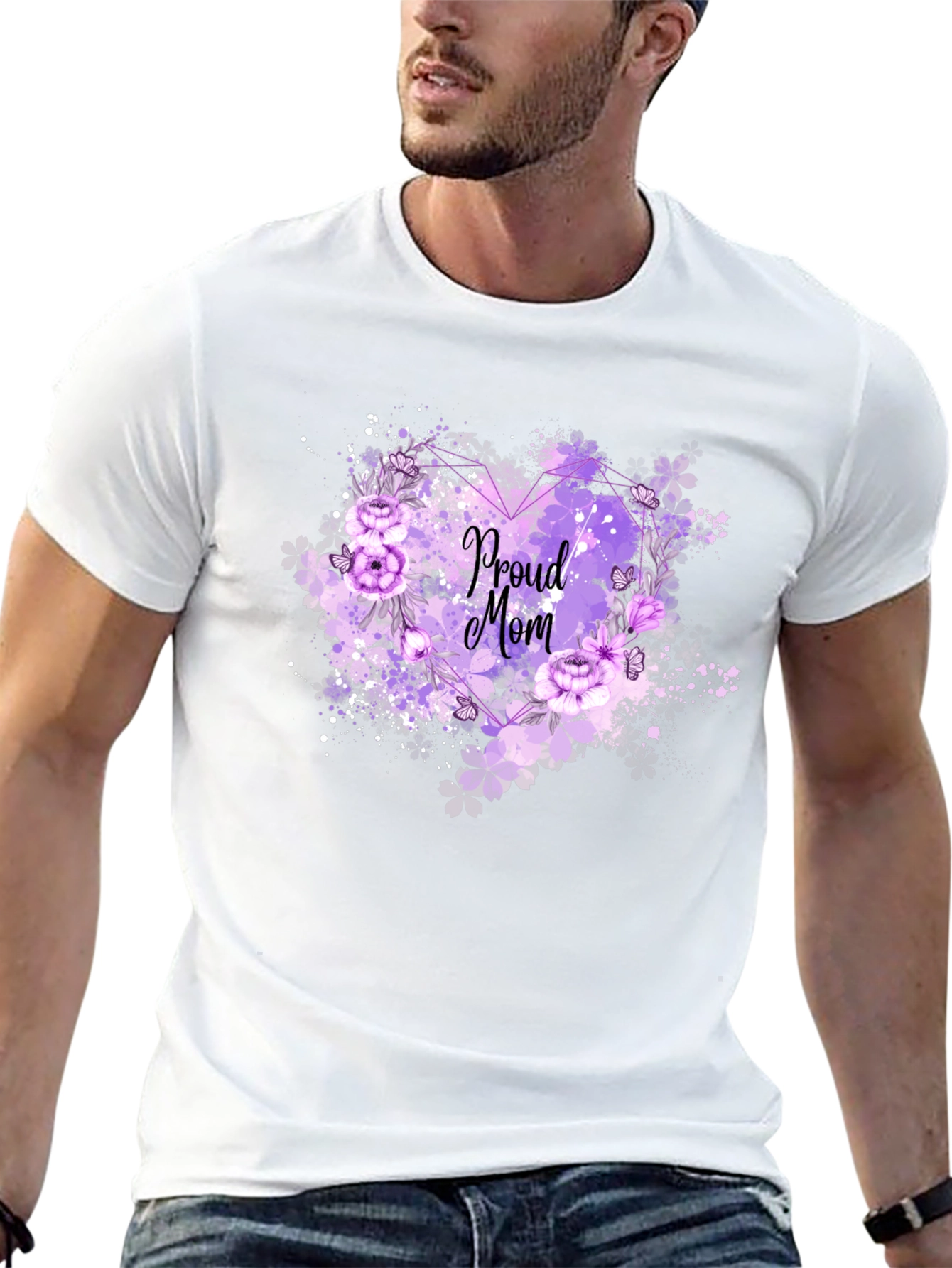 Proud Mom Floral T-Shirt