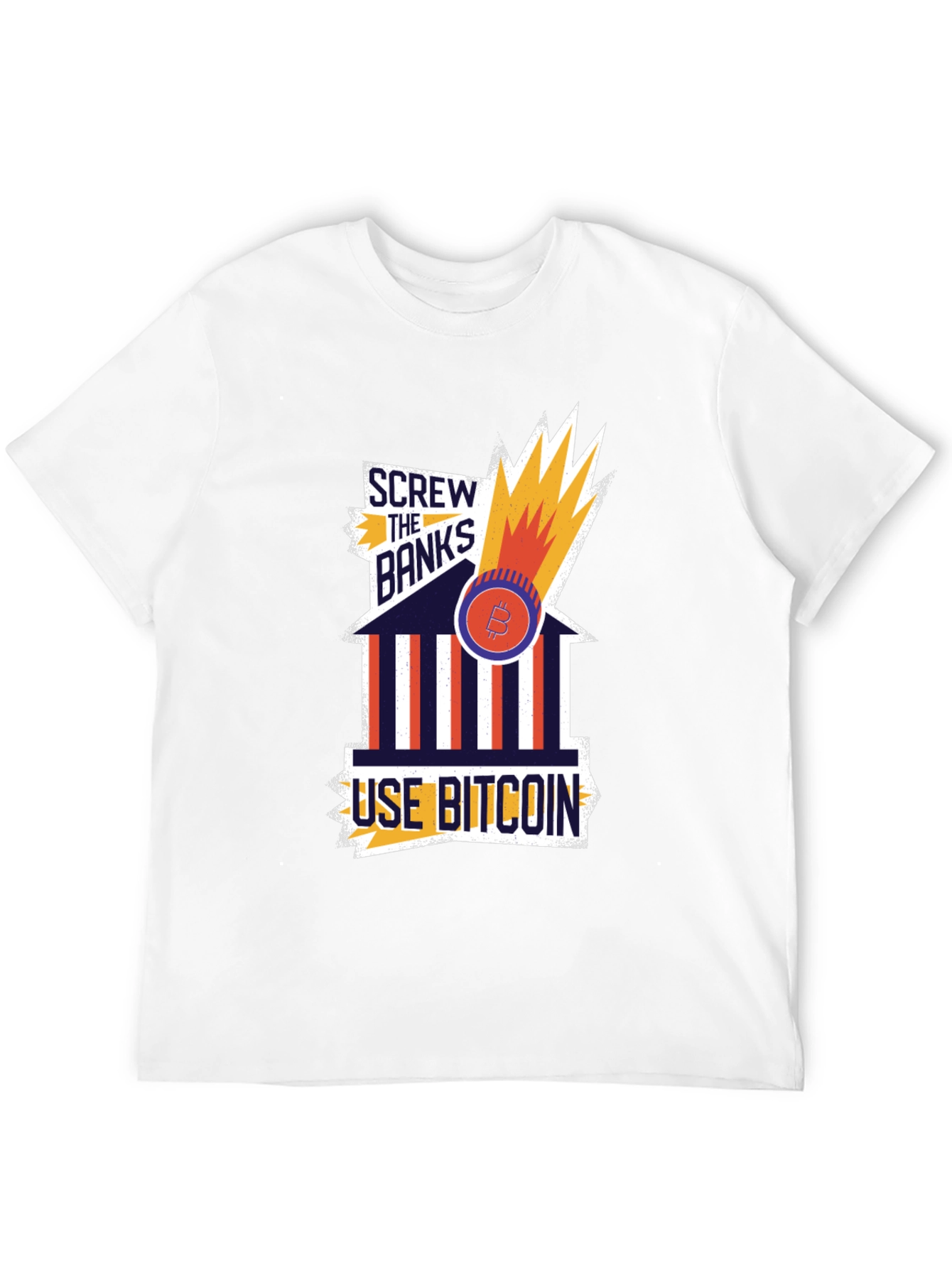Screw the Banks Bitcoin Graphic Tee
