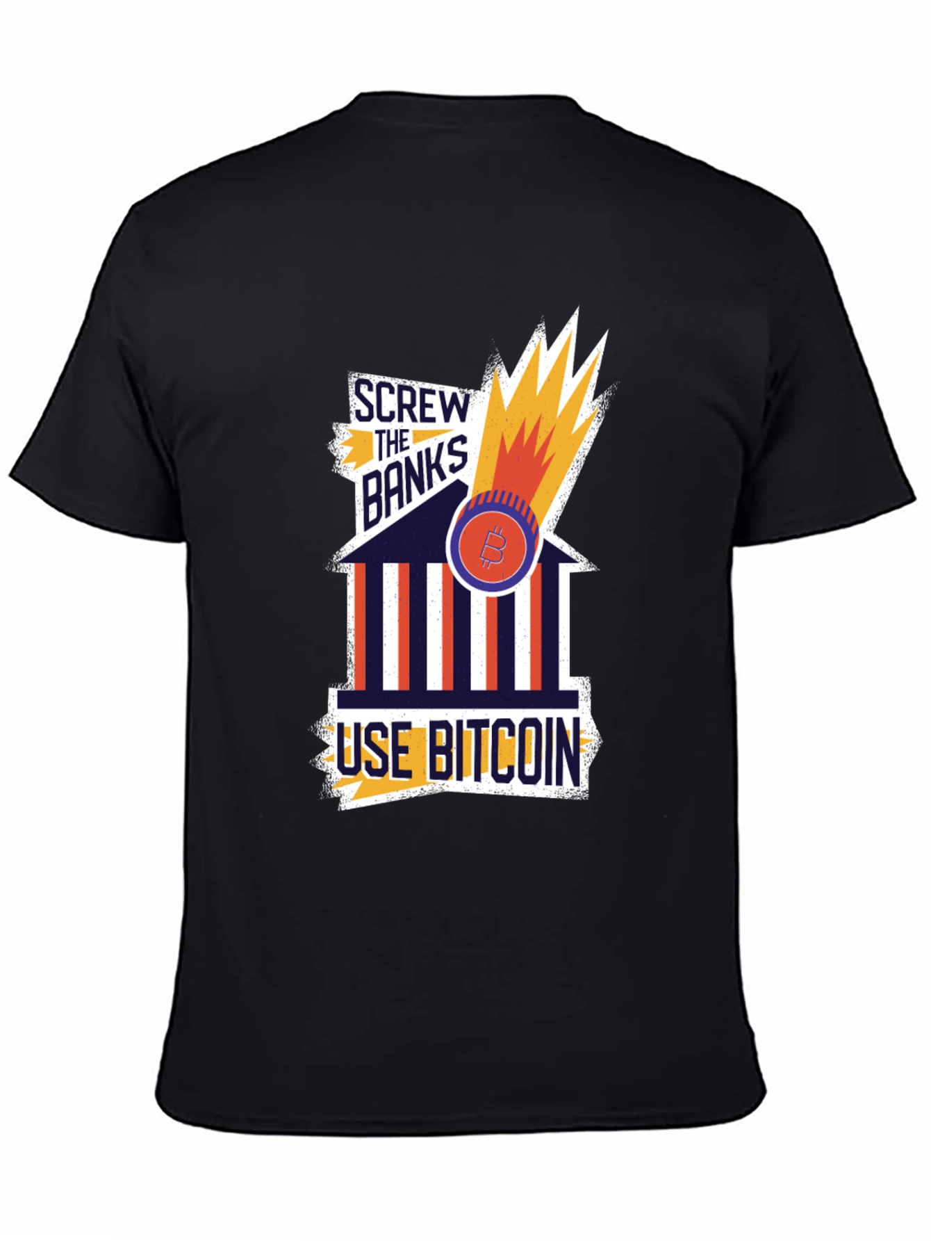 Screw the Banks Bitcoin Graphic Tee