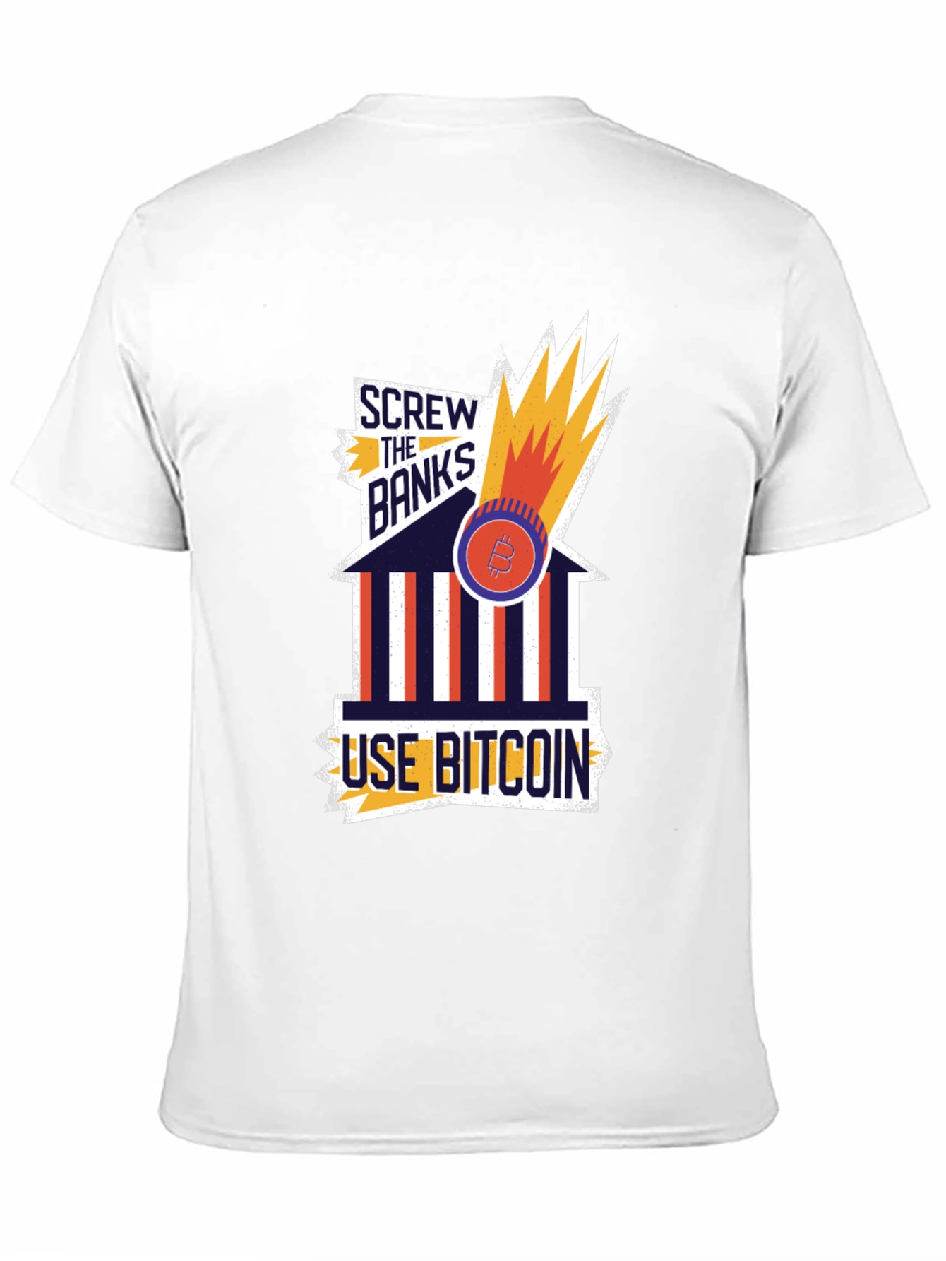 Screw the Banks Bitcoin Graphic Tee