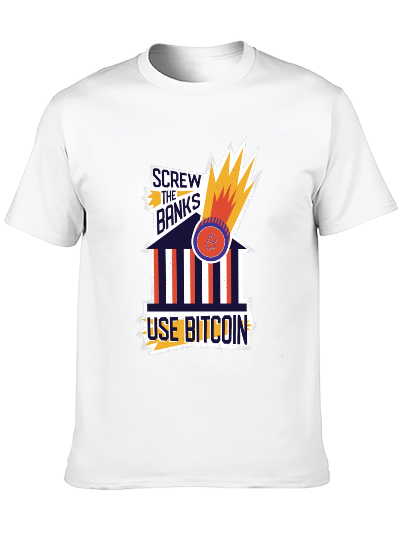 Screw the Banks Bitcoin Graphic Tee