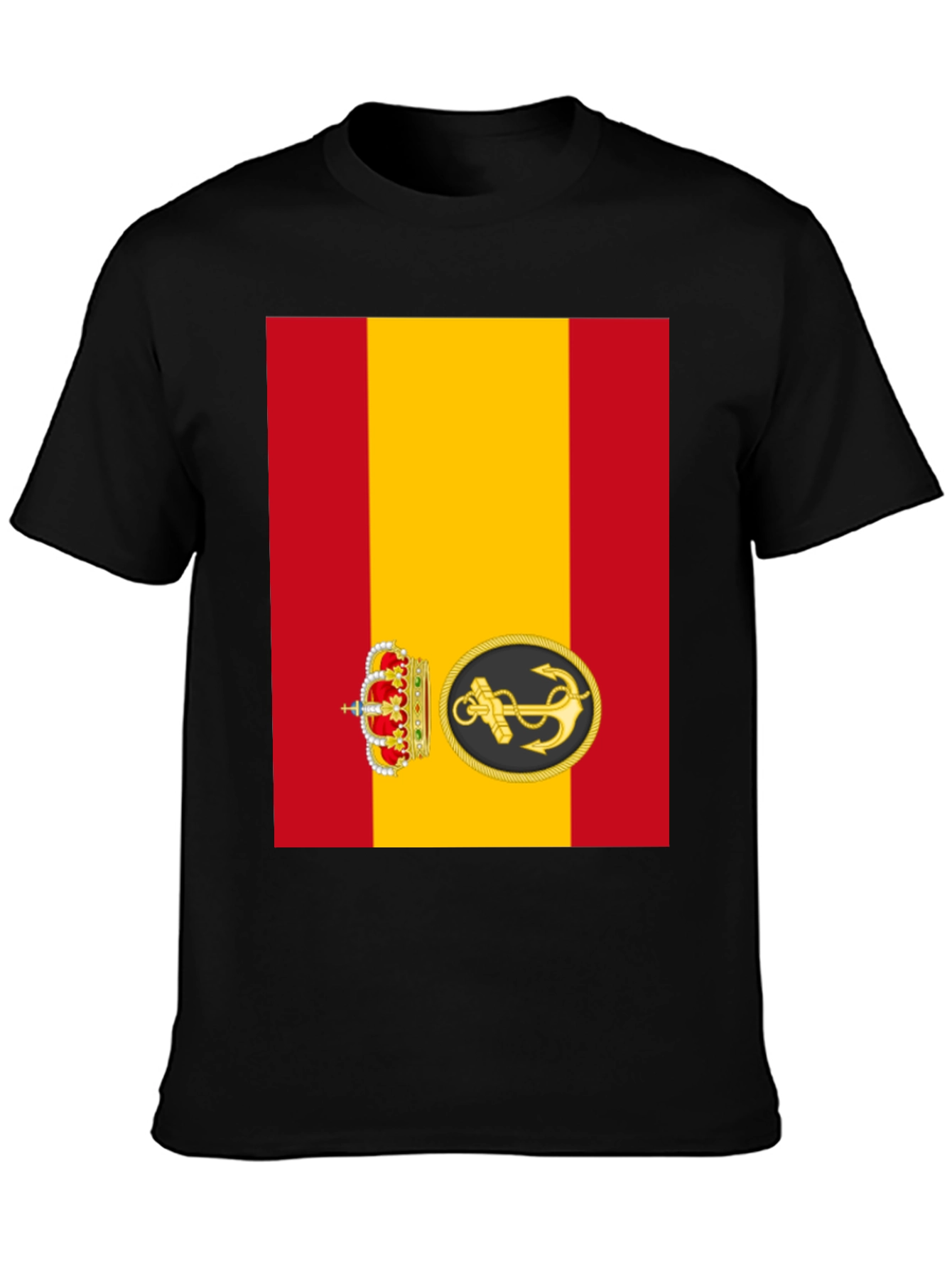 Spanish Navy T-Shirt - Red and Yellow Flag Design