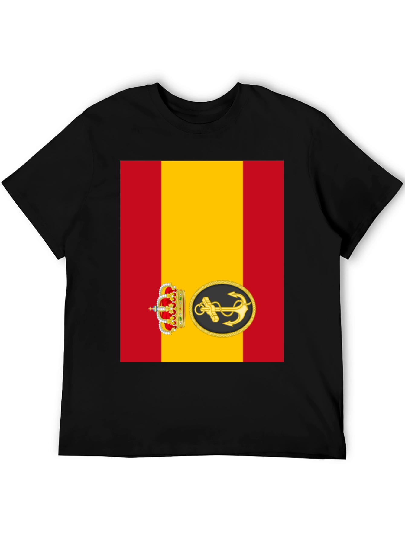 Spanish Navy T-Shirt - Red and Yellow Flag Design