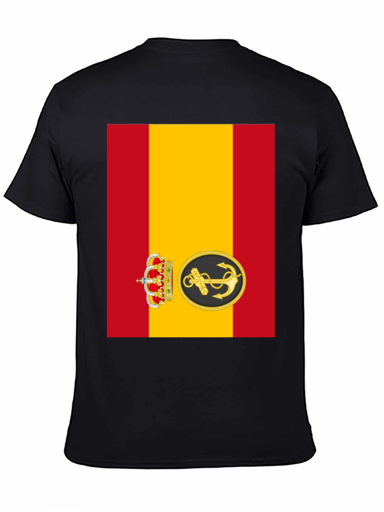 Spanish Navy T-Shirt - Red and Yellow Flag Design