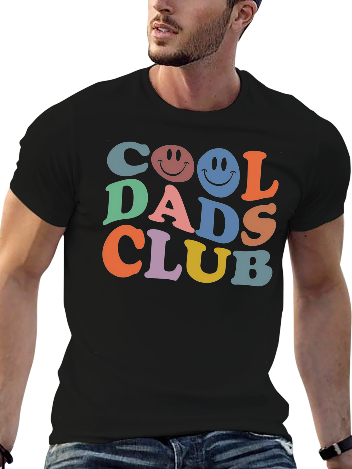 Cool Dads Club Graphic Tee - Trendy Retro Style