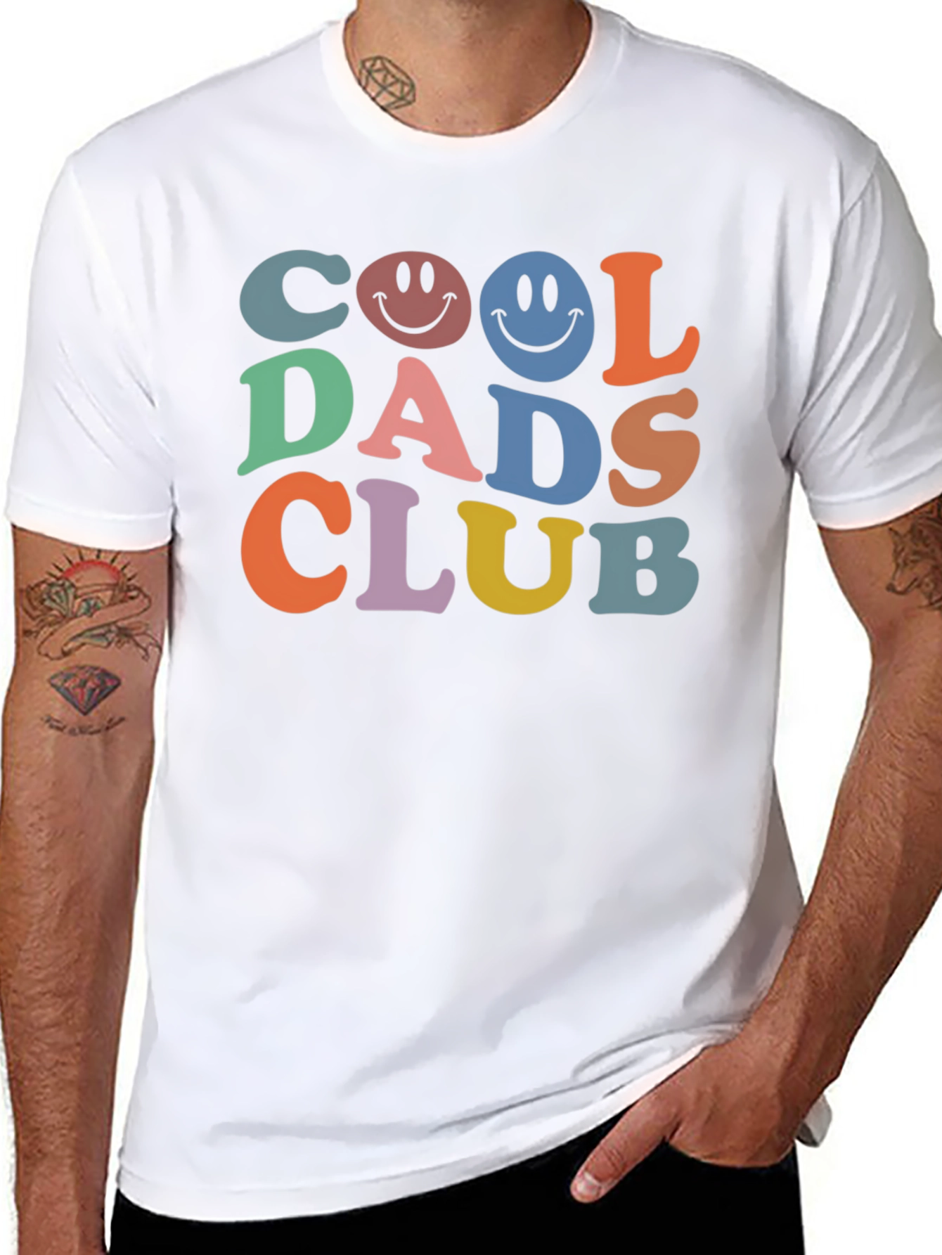 Cool Dads Club Graphic Tee - Trendy Retro Style