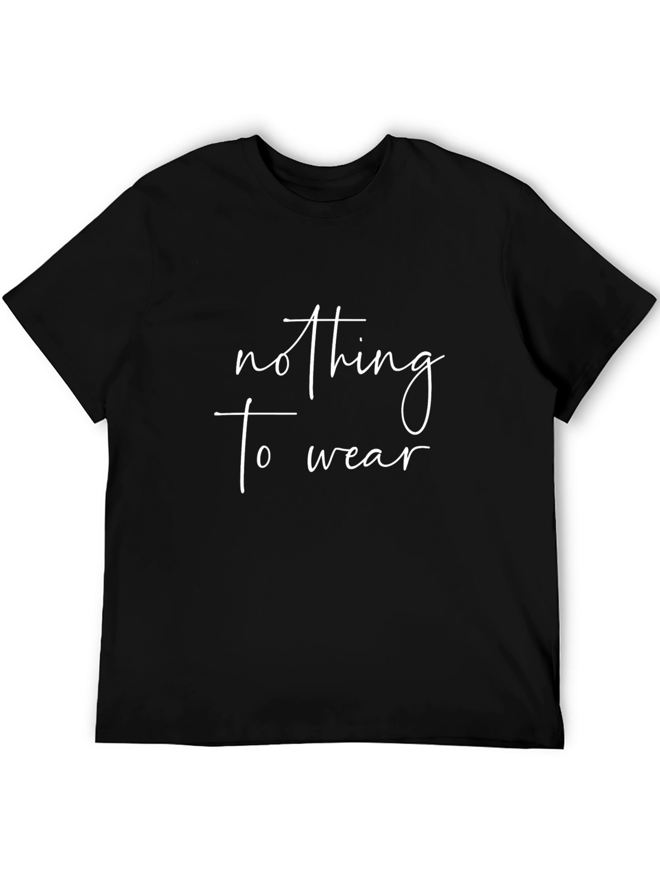 Nothing To Wear Black T-Shirt