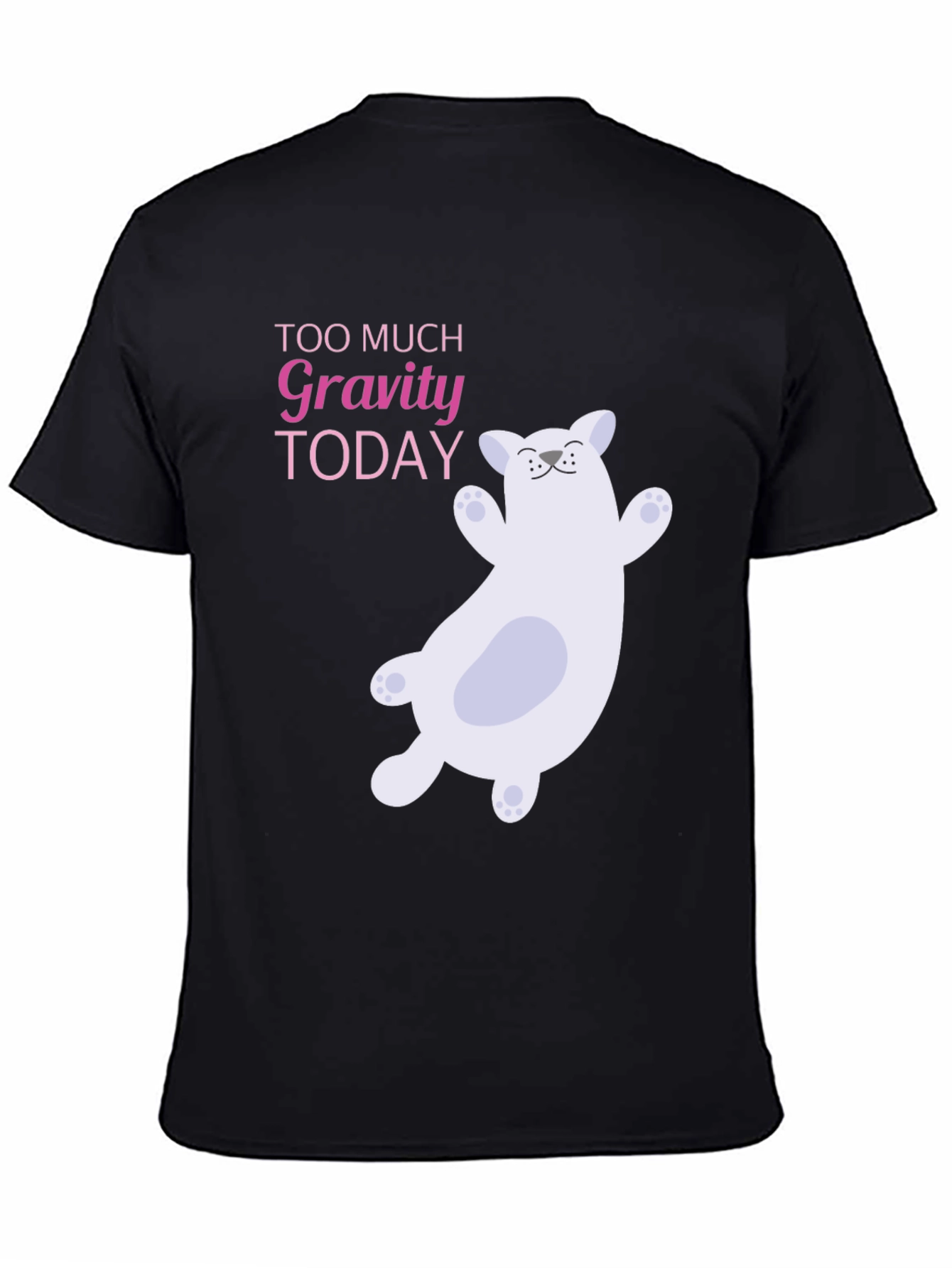 Gravity Cat Black T-Shirt