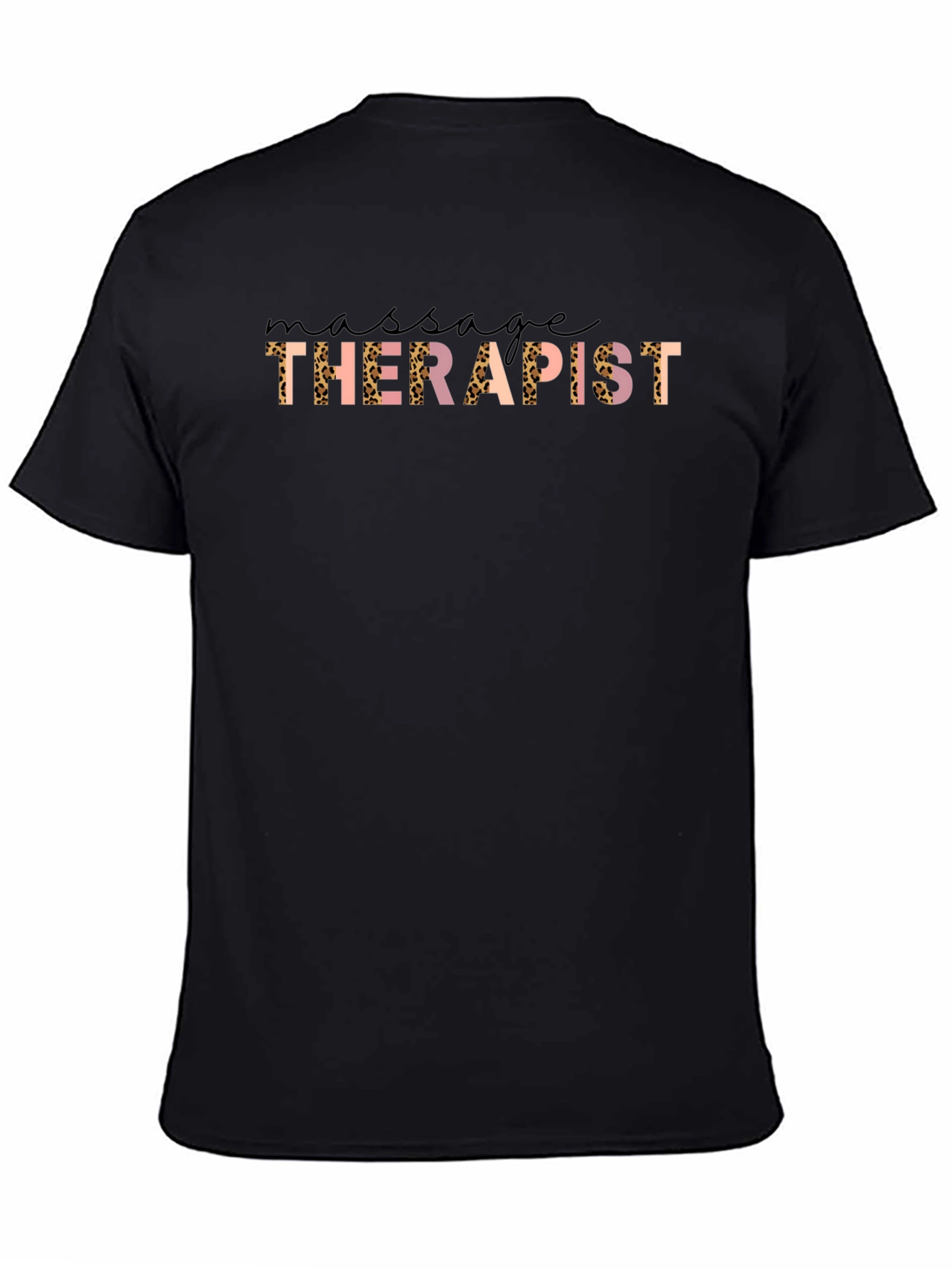 Massage Therapist Leopard Print Graphic Tee